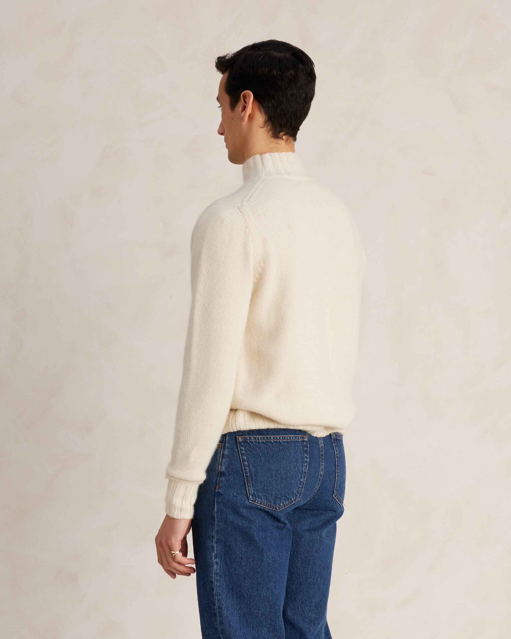 Off White Cashmere Alpine Sweater