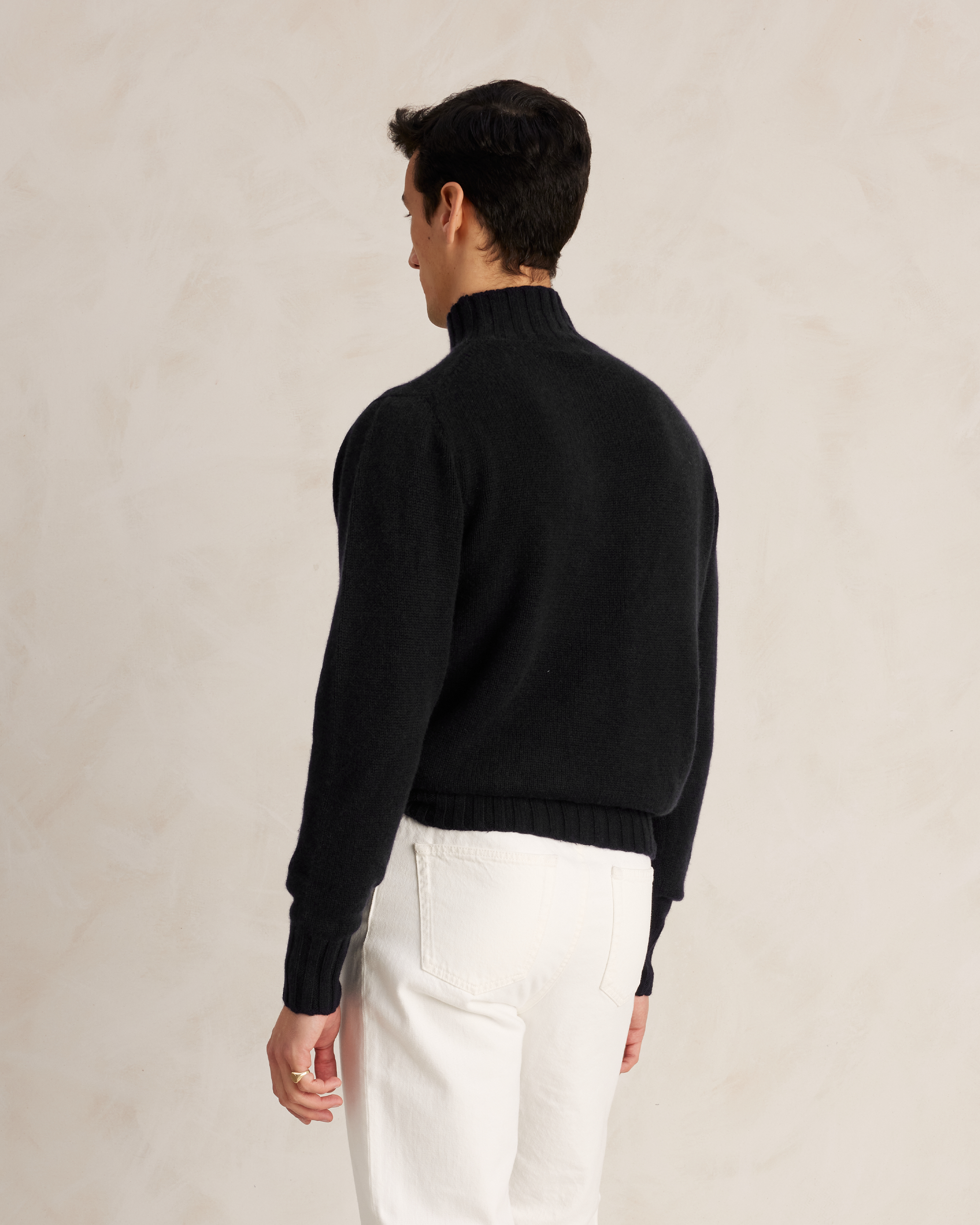 Black Cashmere Alpine Sweater