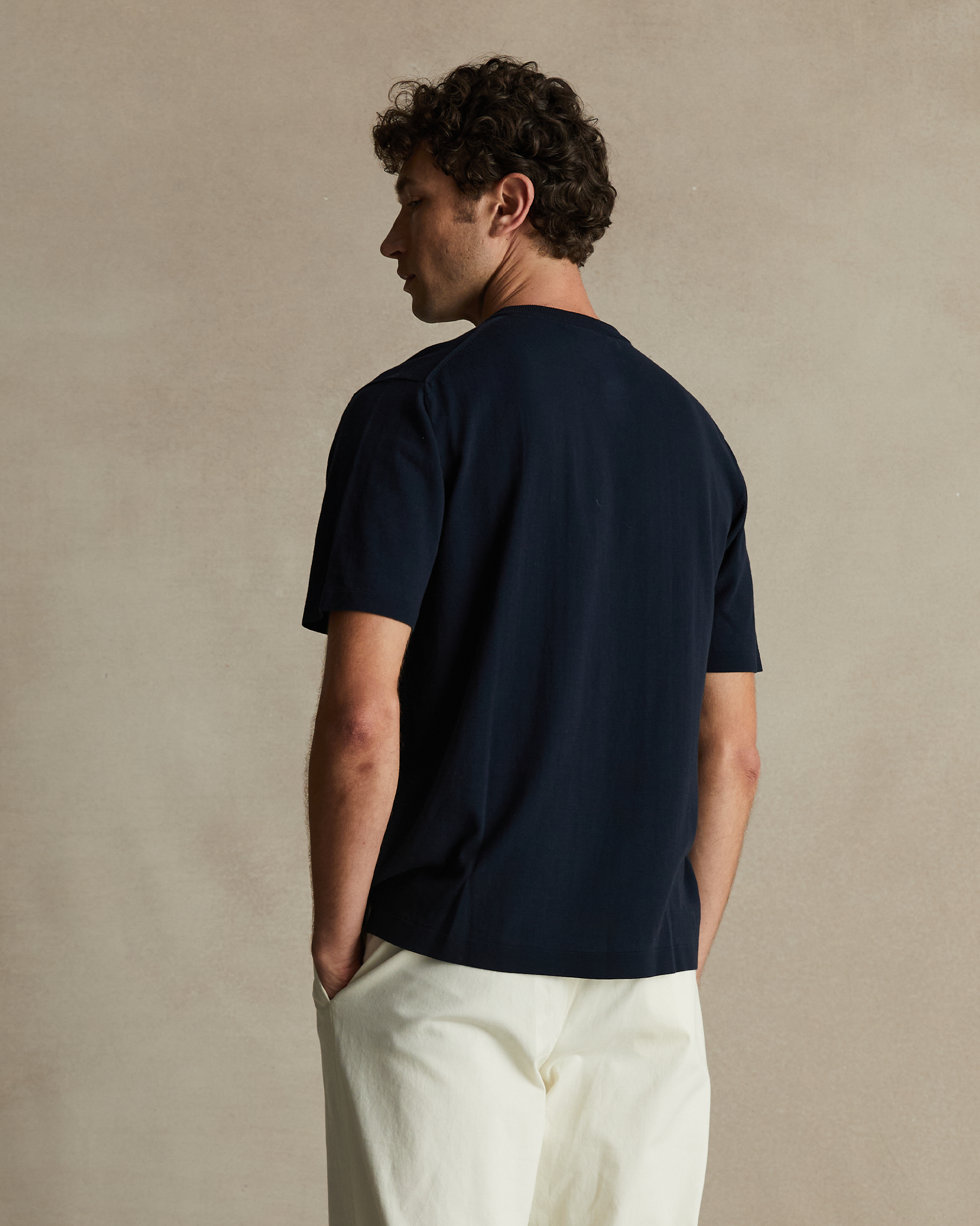 Ice Cotton Tee - Navy