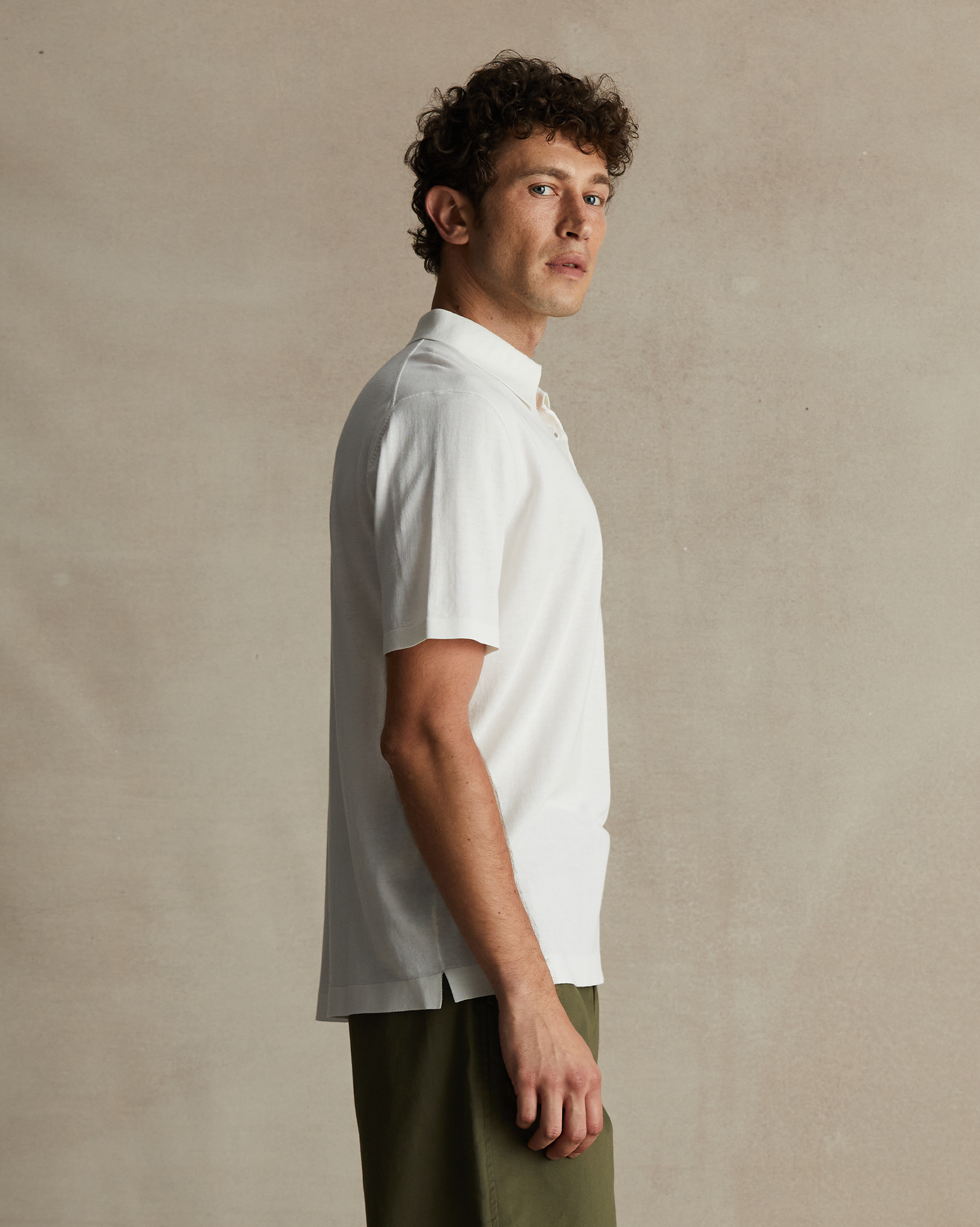 Ice Cotton Polo - Off White