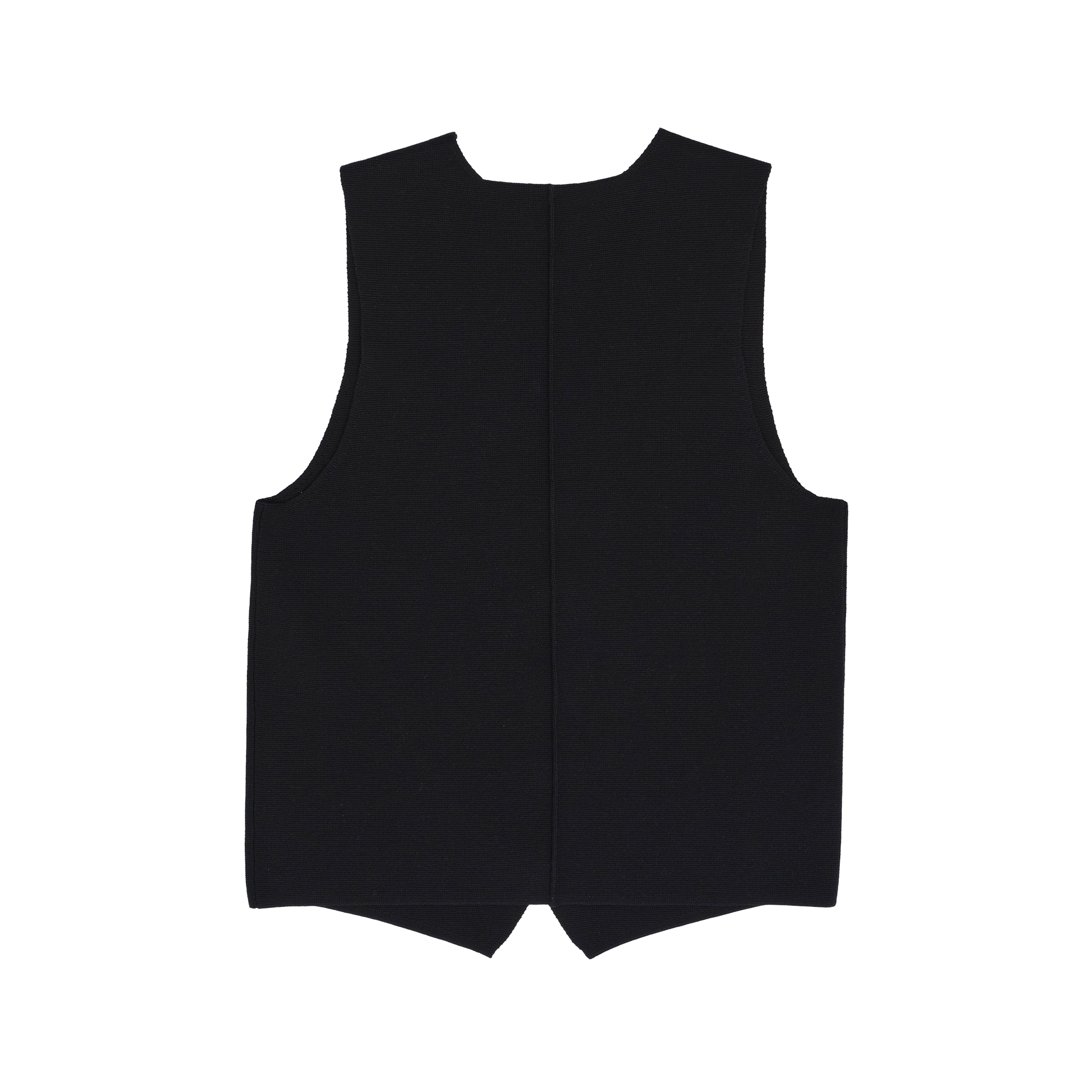 Black Milano Knit Waistcoat