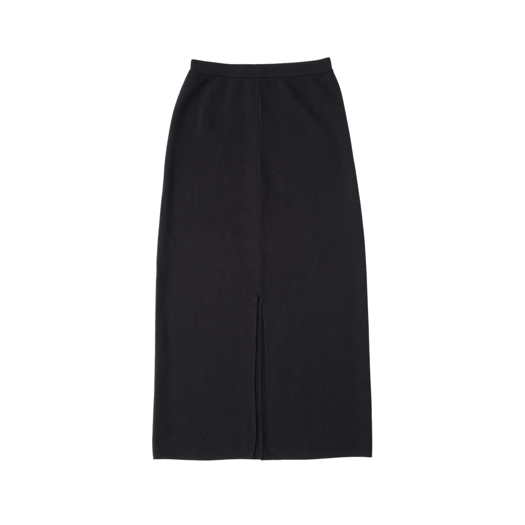 Black Milano Knit Skirt