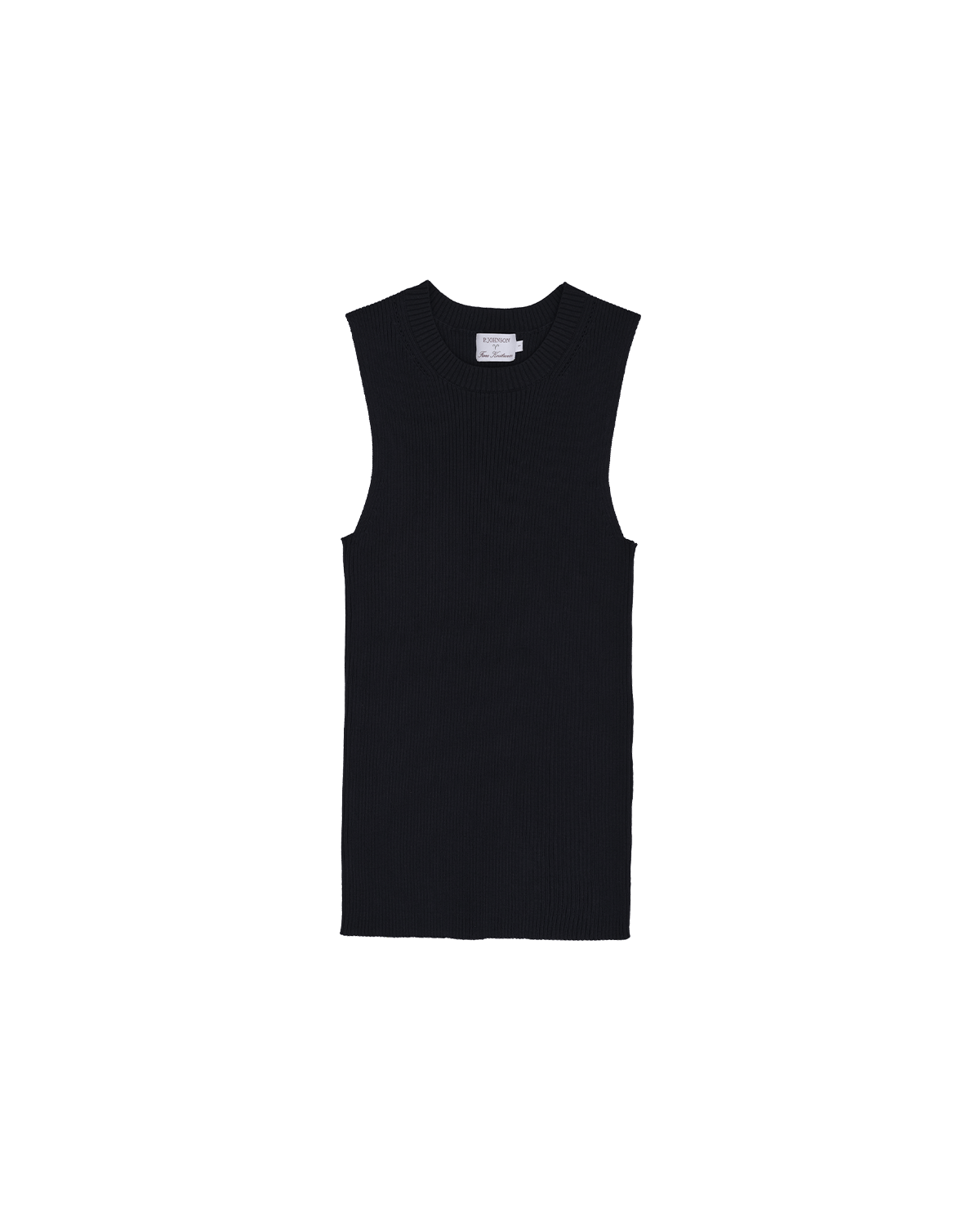 Georgia Rib Knit Tank - Black