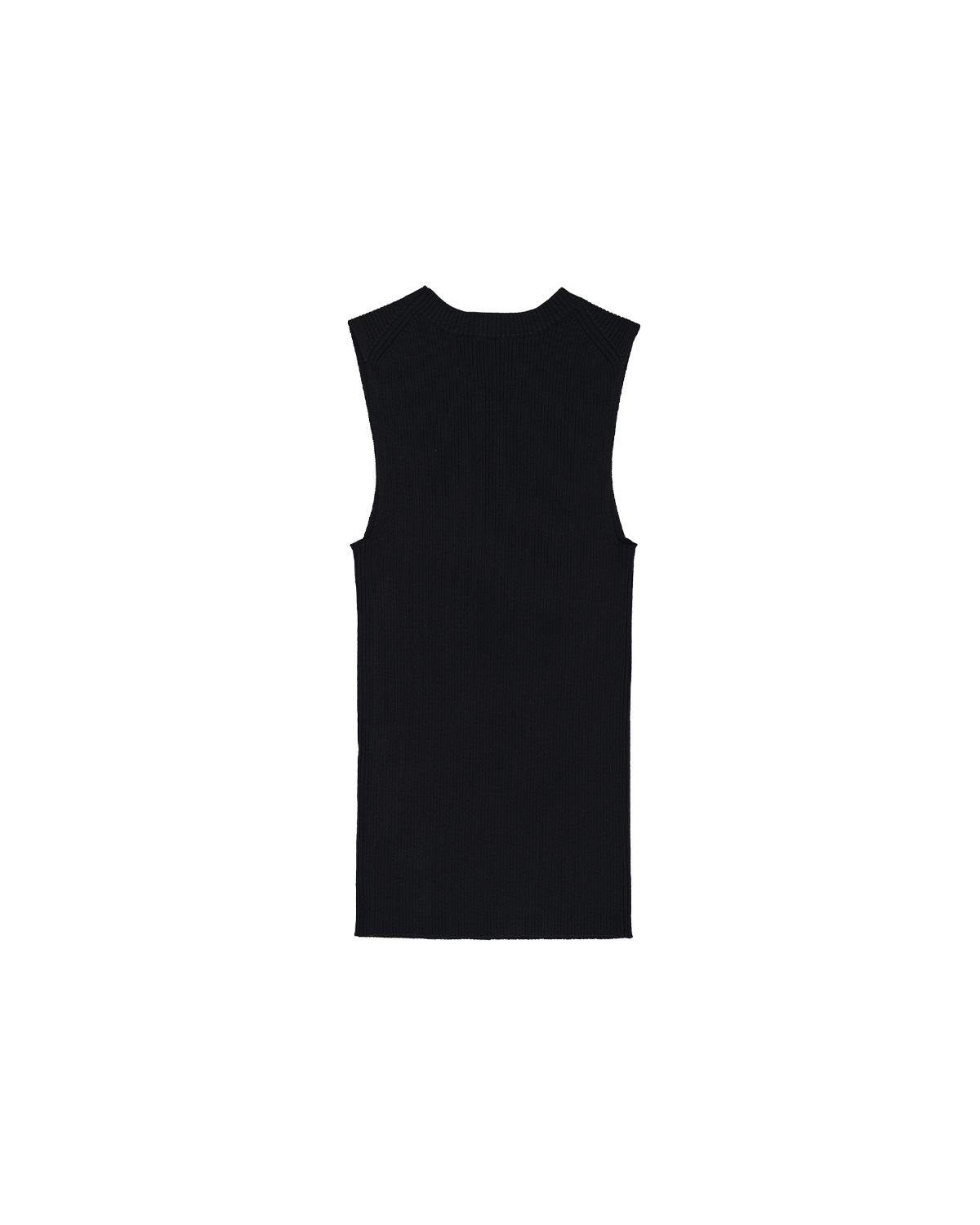 Georgia Rib Knit Tank - Black