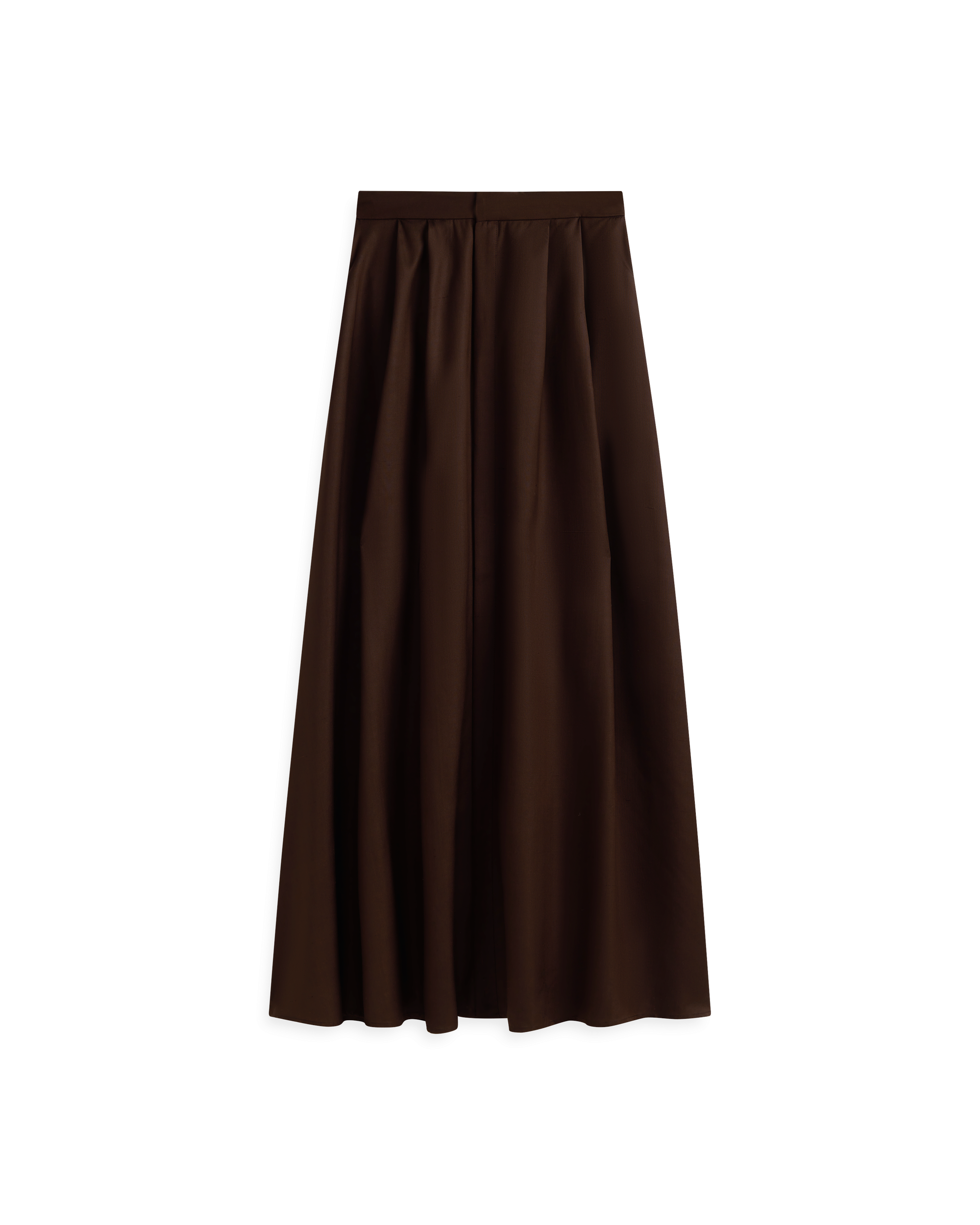 Kahlo Skirt - Chocolate Dupioni