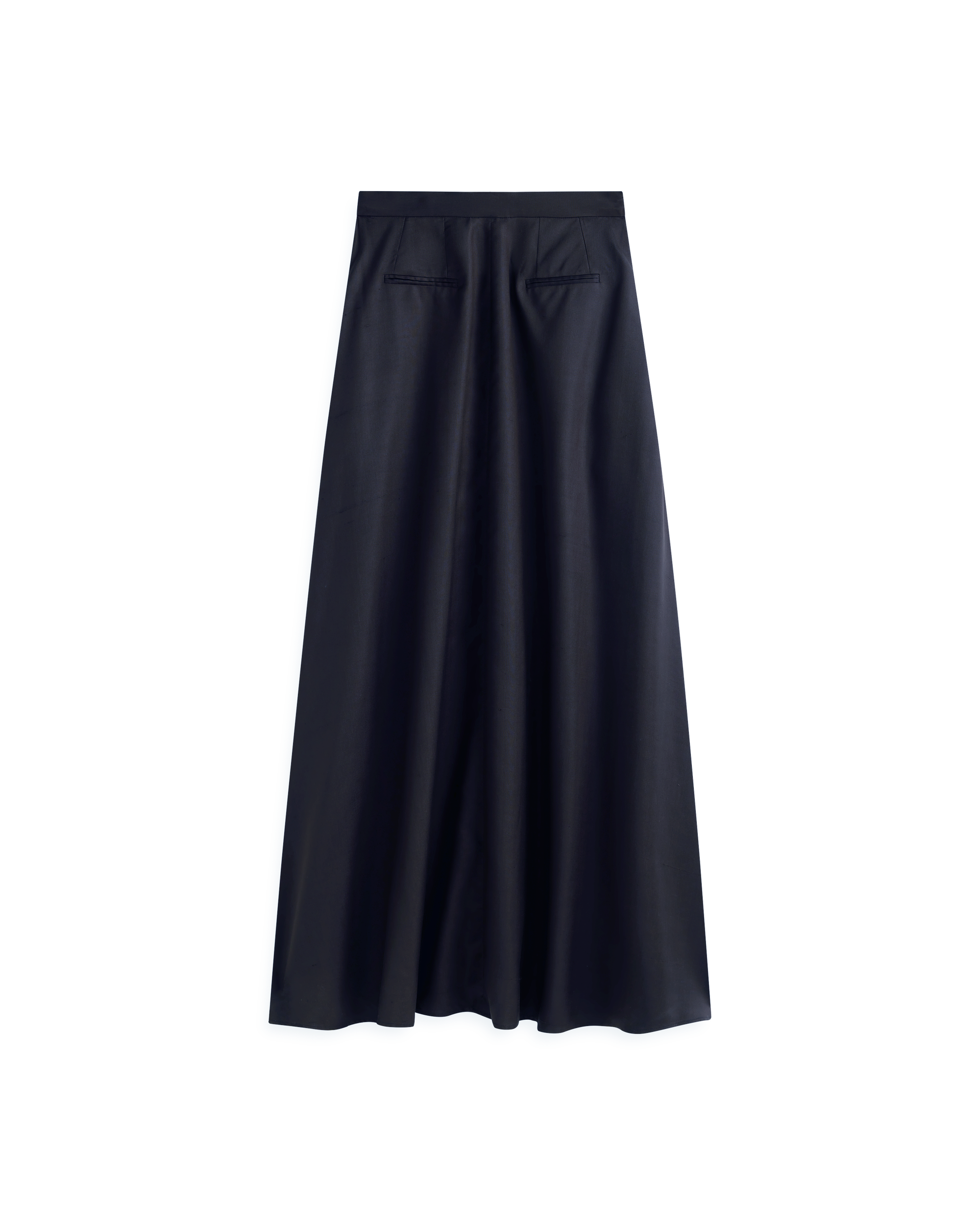 Kahlo Skirt - Navy Dupioni