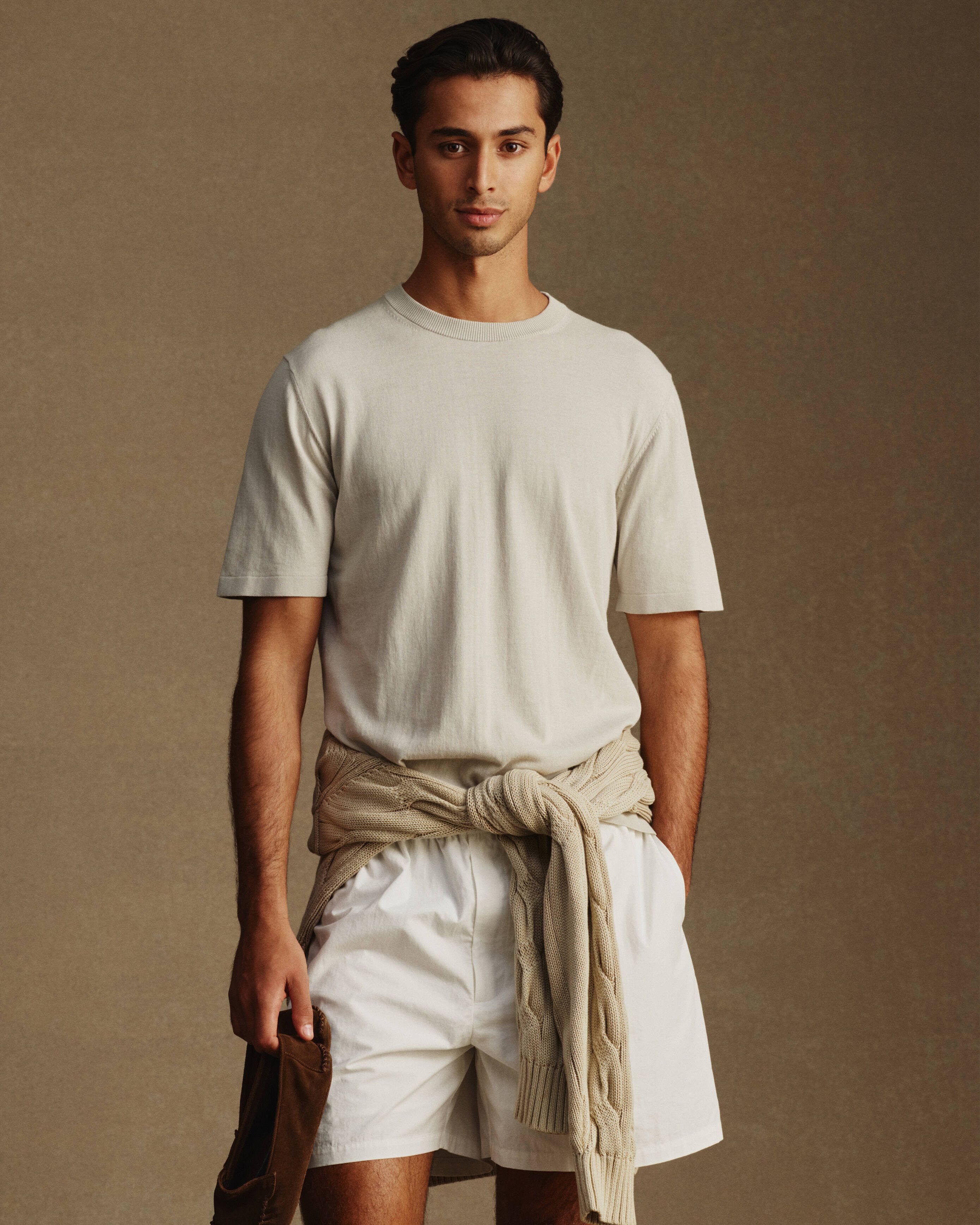 Ice Cotton Tee - Greige