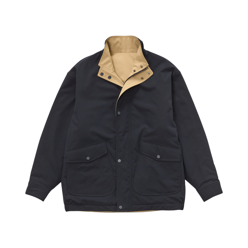 Navy Leon Reversible Park Jacket