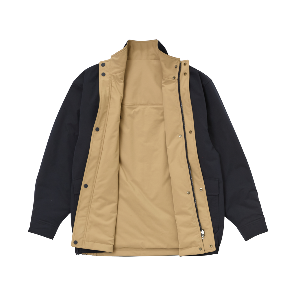 Navy Leon Reversible Park Jacket