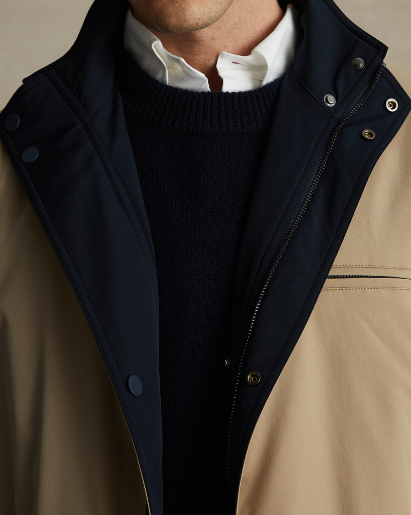 Navy Leon Reversible Park Jacket