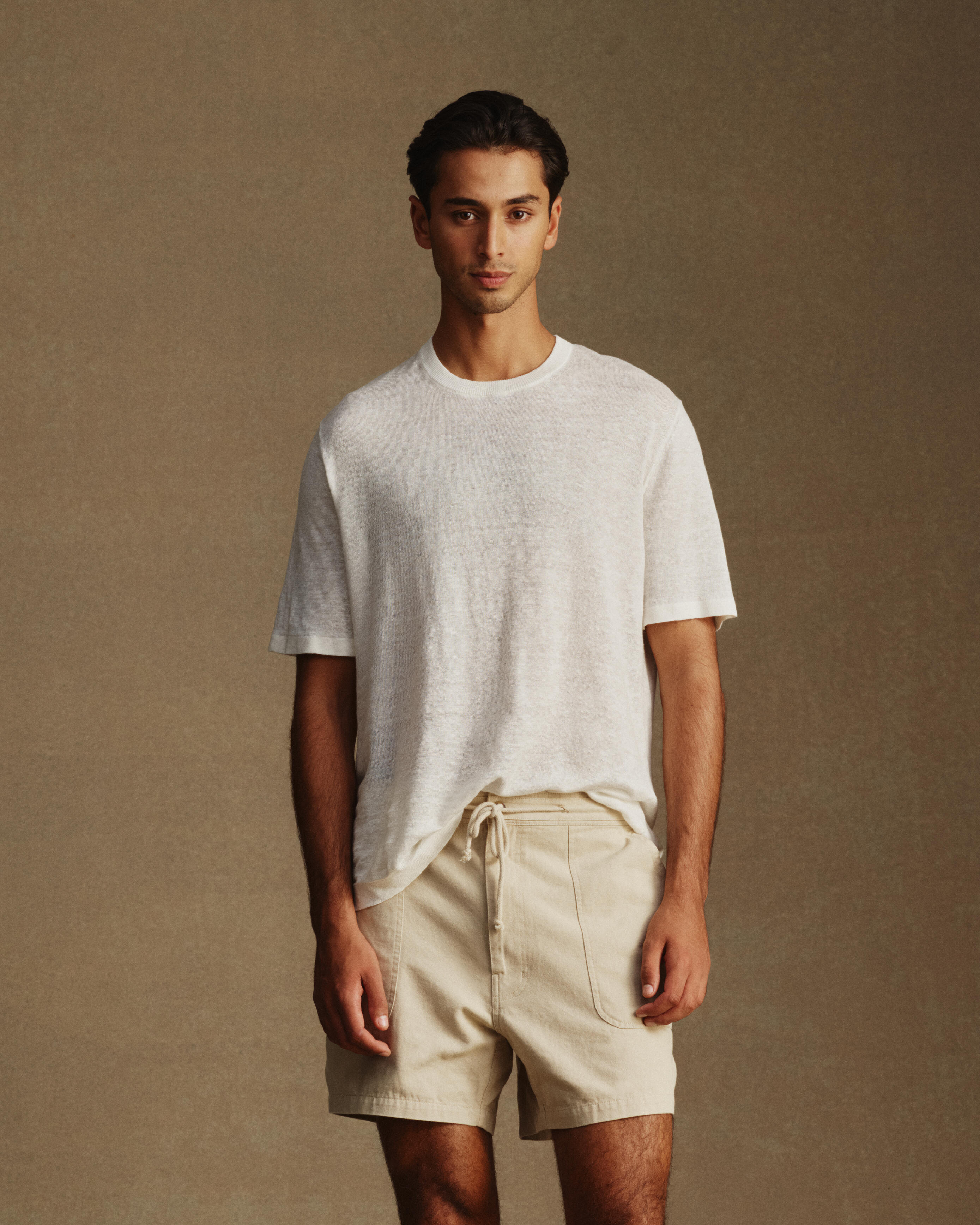 Linen Tee - Off White