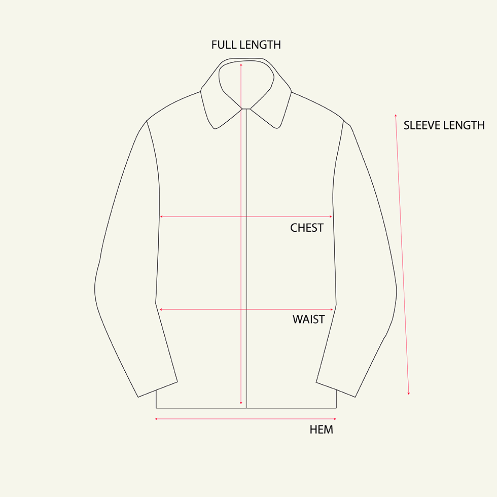 Technical Field Jacket - Beige measurements
