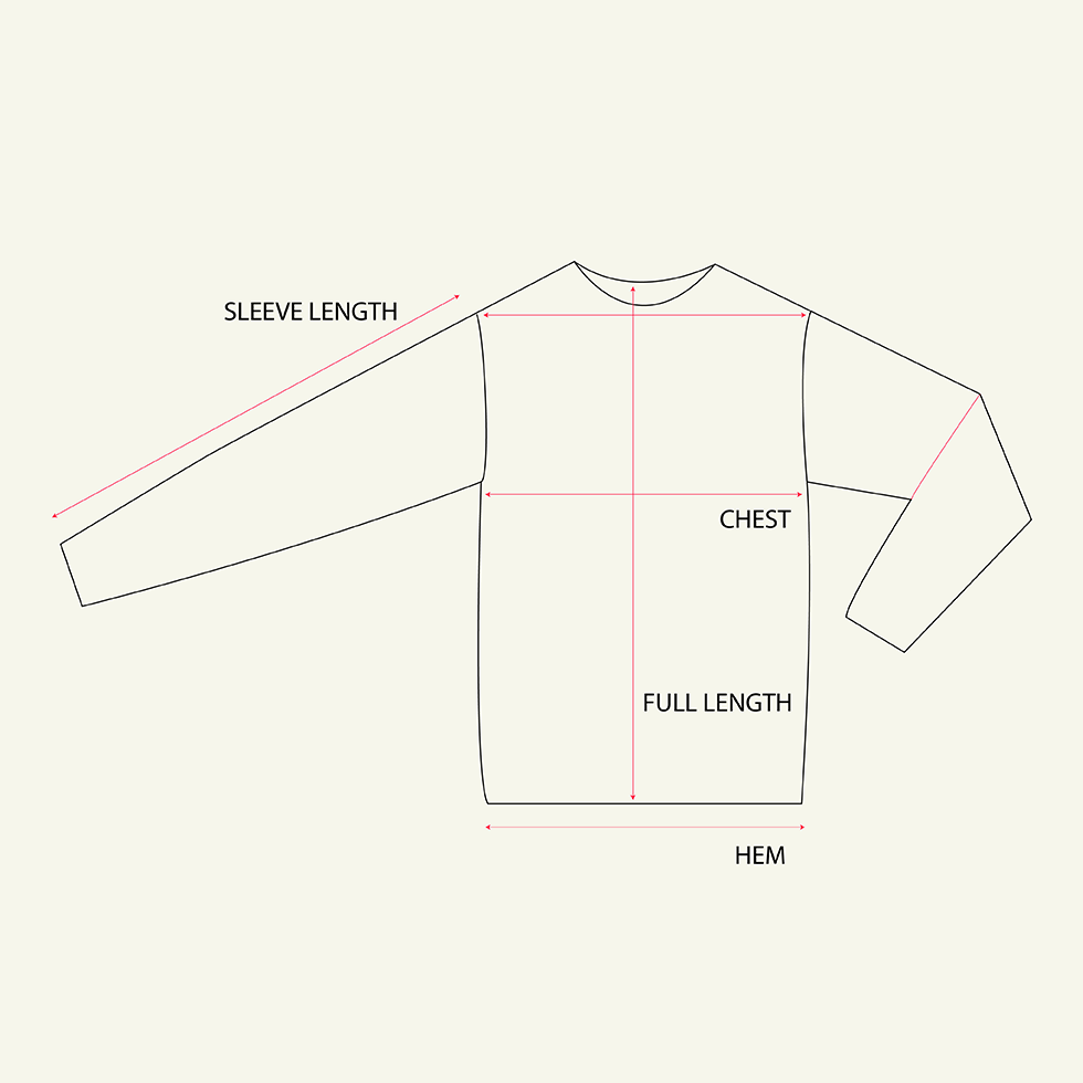Openers Sweater - Off White measurements