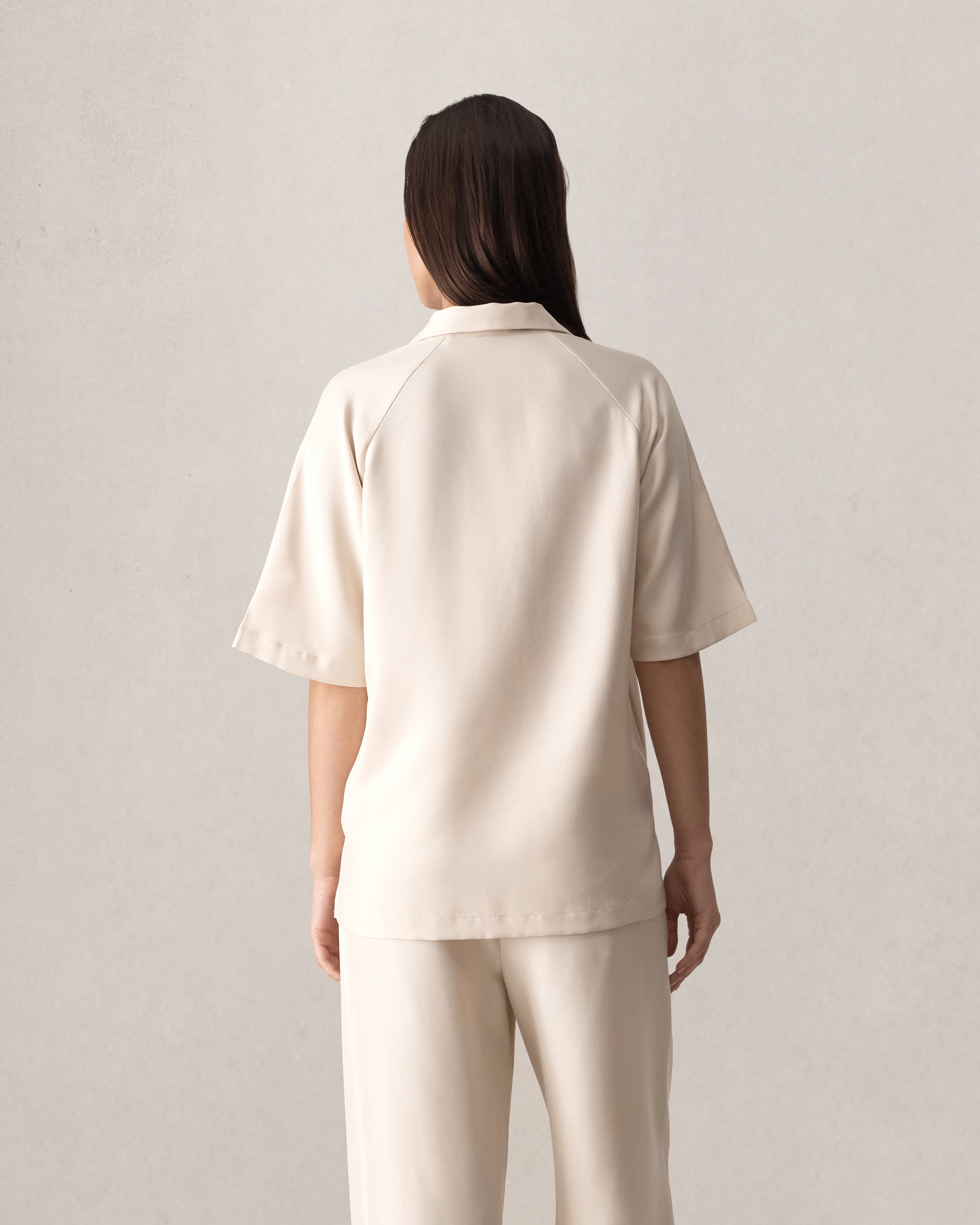 Montana Baseball Shirt - Beige Dupioni