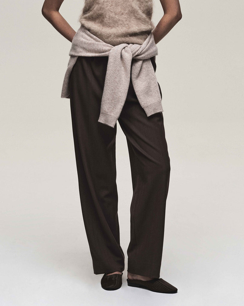 Moire Femme Mule - Chocolate