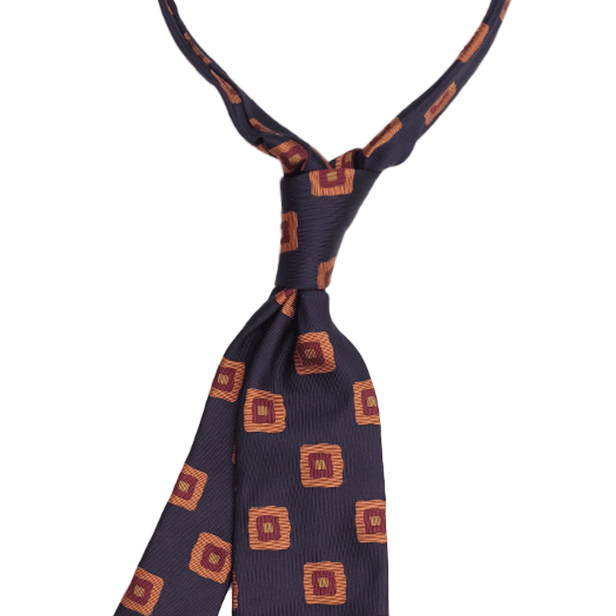 Navy Brogno Jacquard Tie – P Johnson