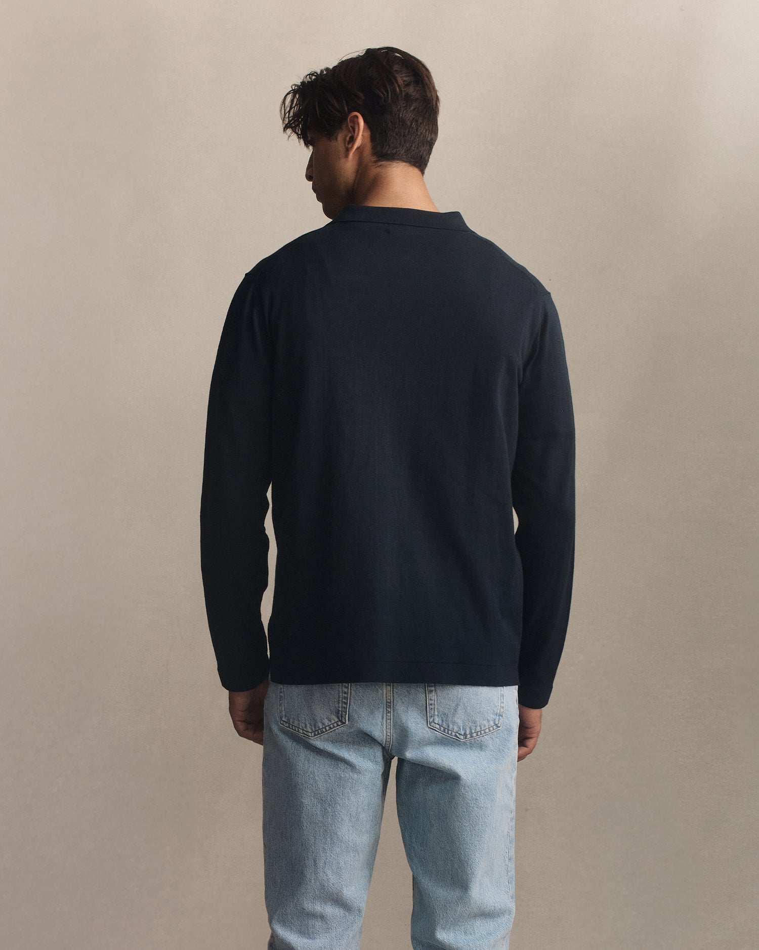 Ice Cotton Shirt  - Navy