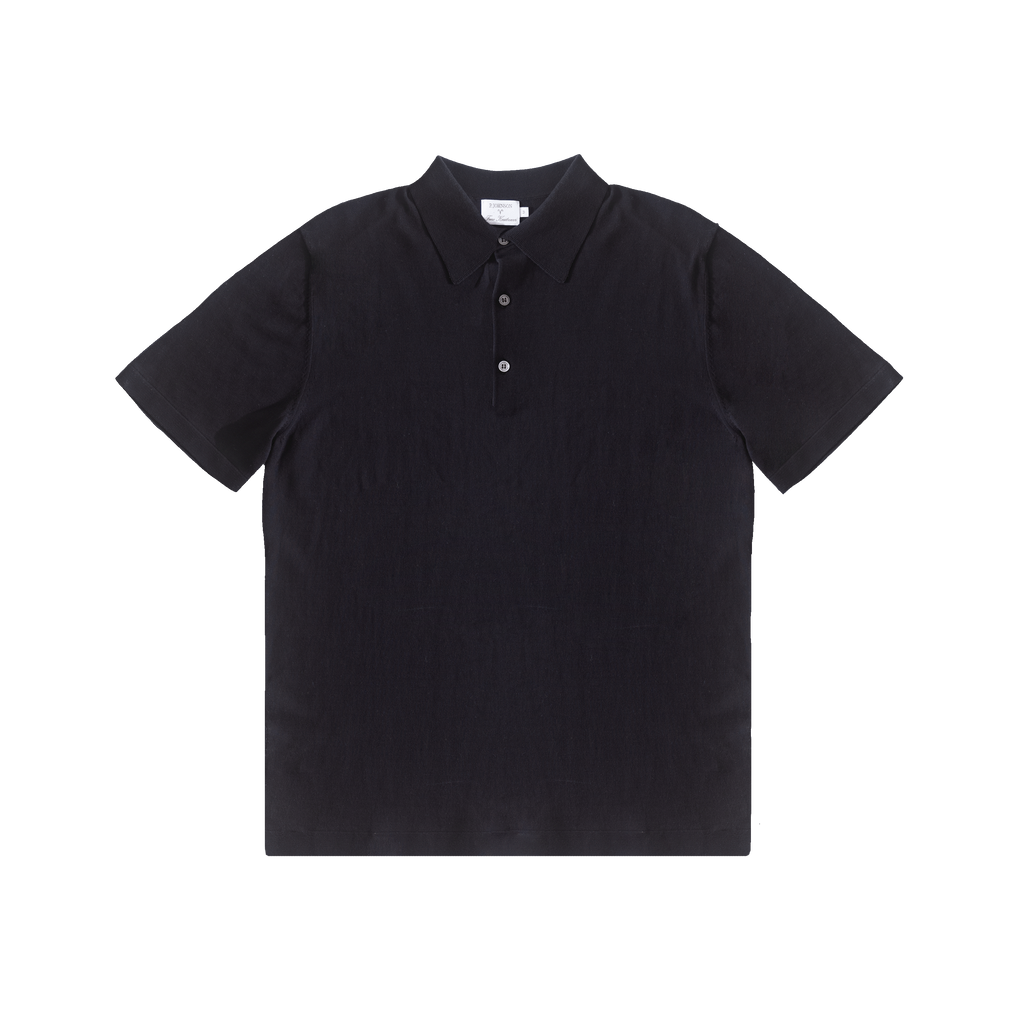 Navy Ice Cotton Polo