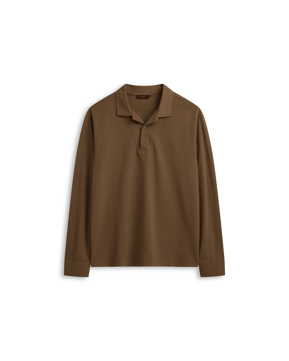 Newk Long Sleeve Polo - Taupe