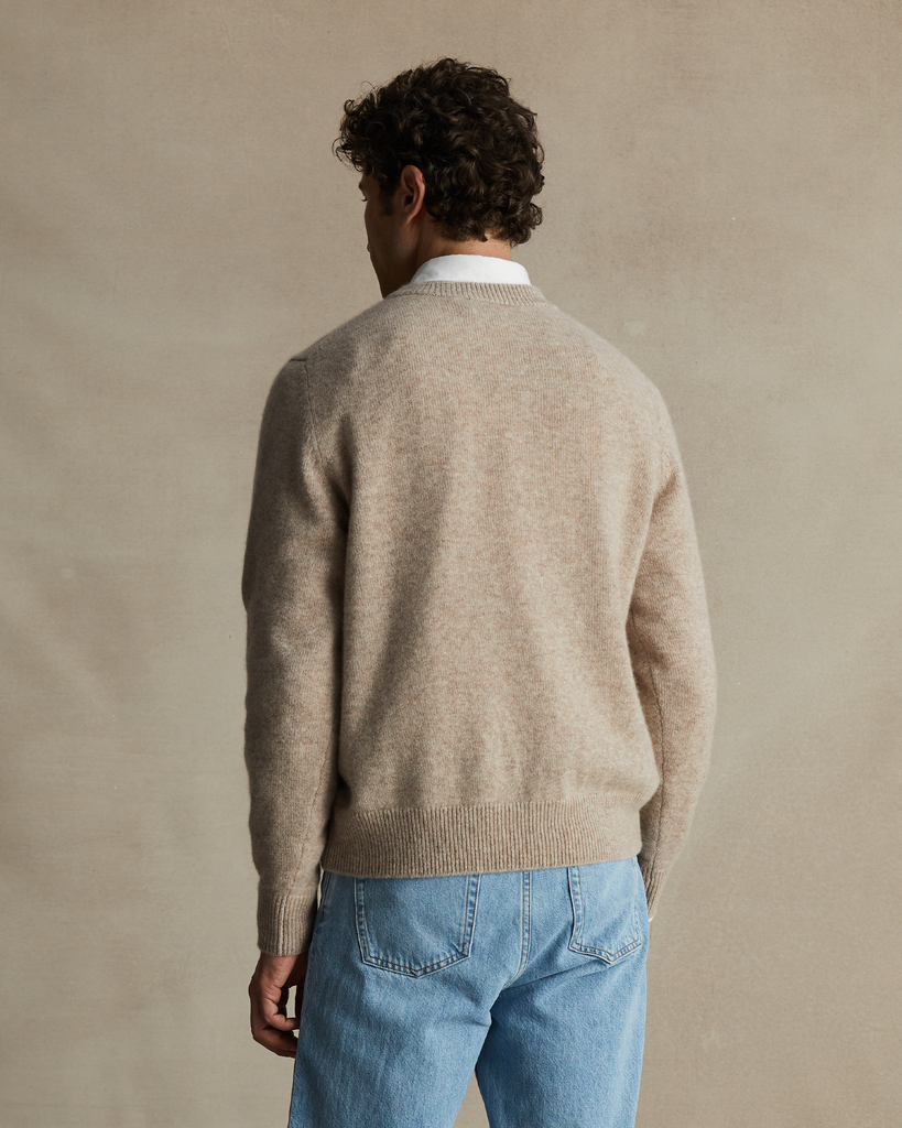 Oatmeal Cashmere Crew Neck