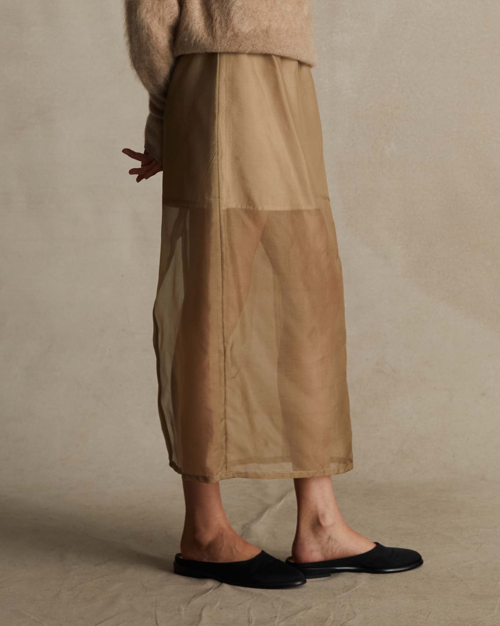 Organza Devon Skirt - Olive