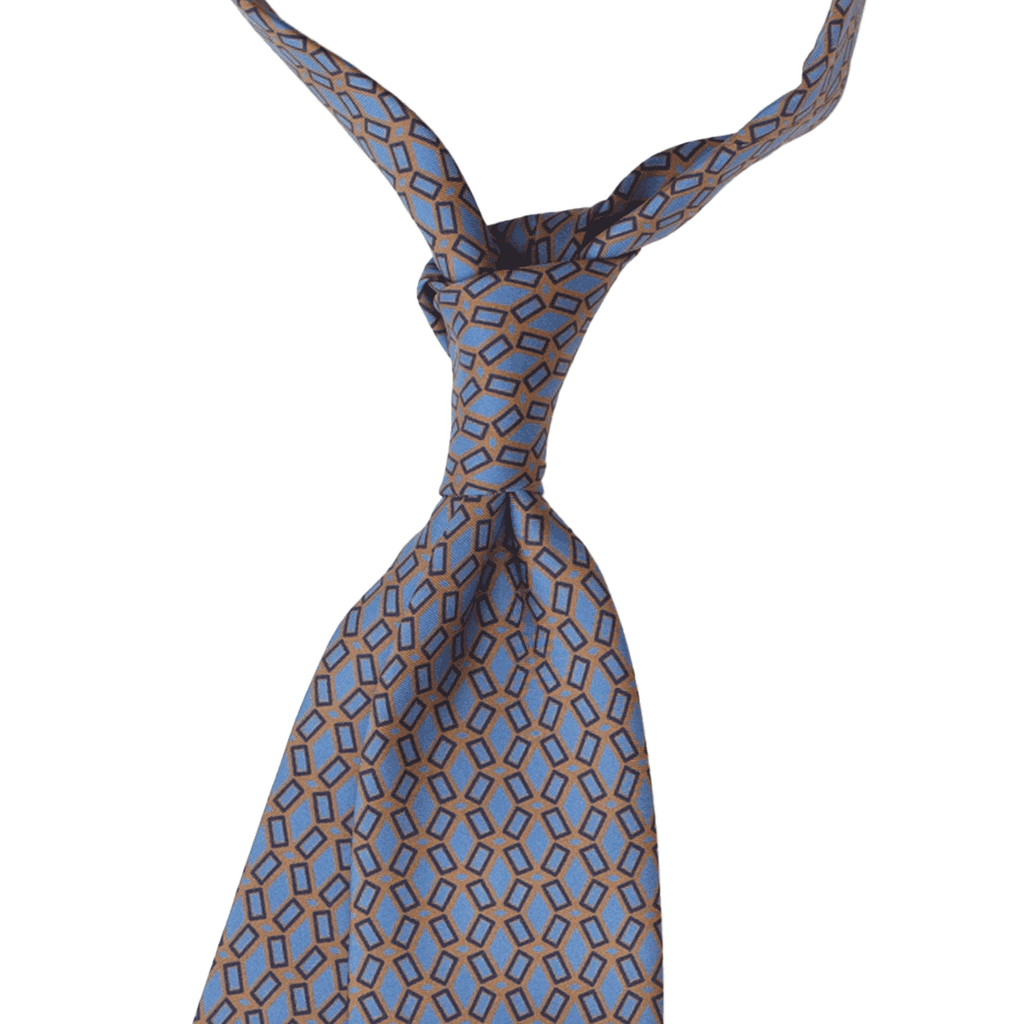 Orange Olcio Print Tie
