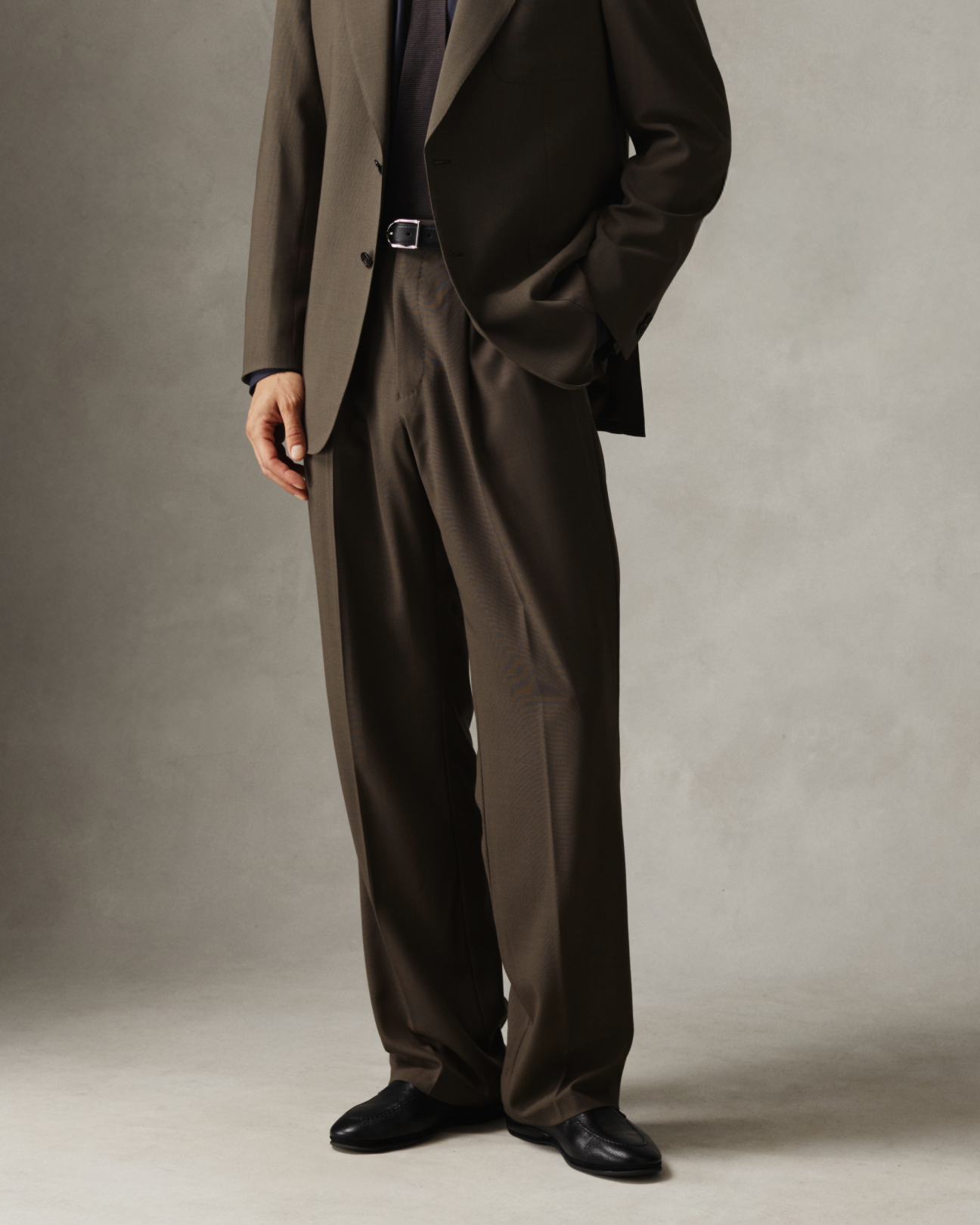 Merino S140 High Twist Trousers - Dark Moss