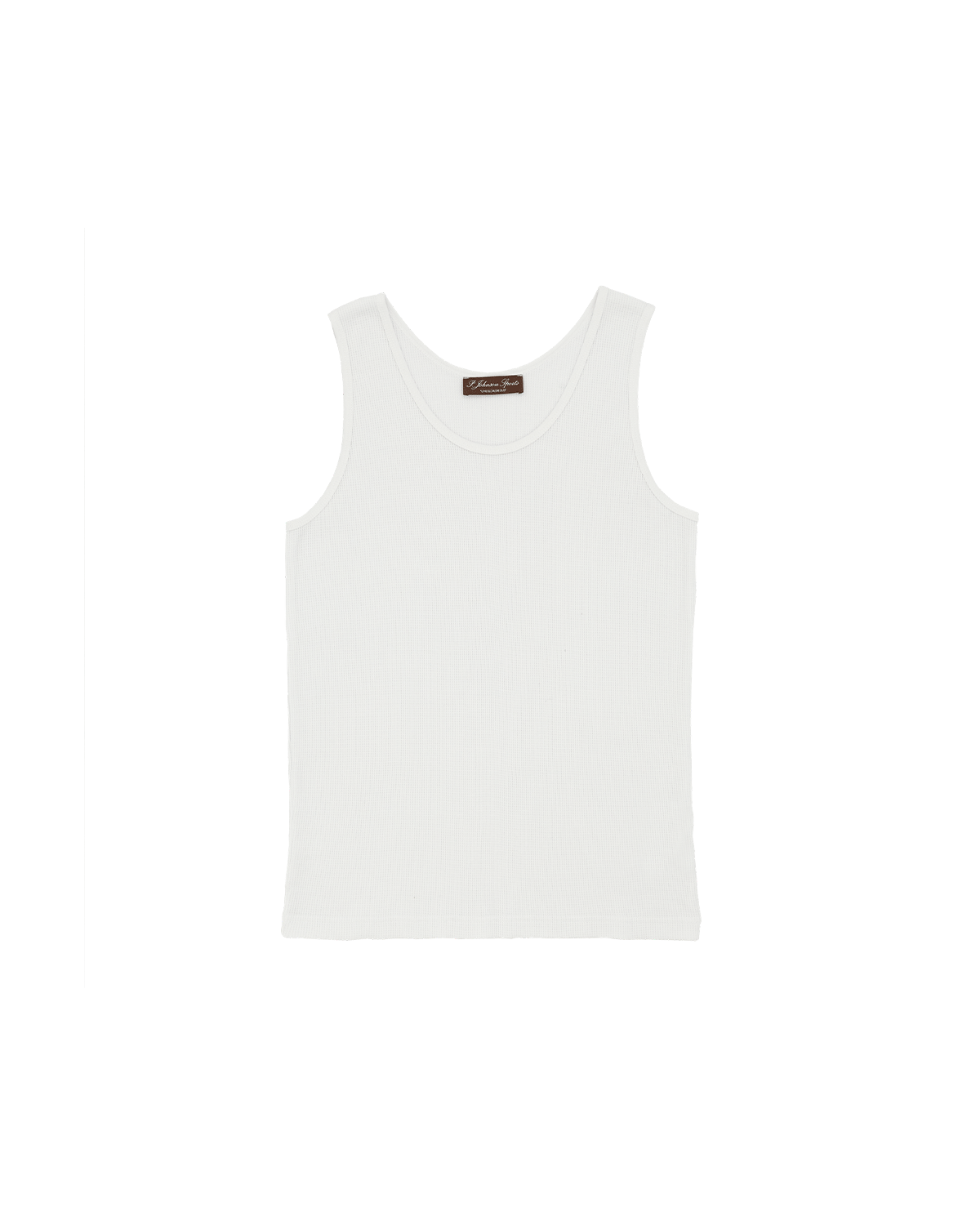 White Waffle Tank