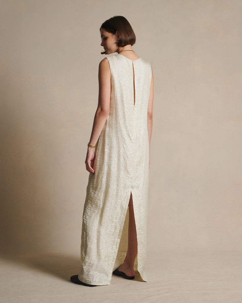 Mara Boat Neck Maxi Dress - Cloud