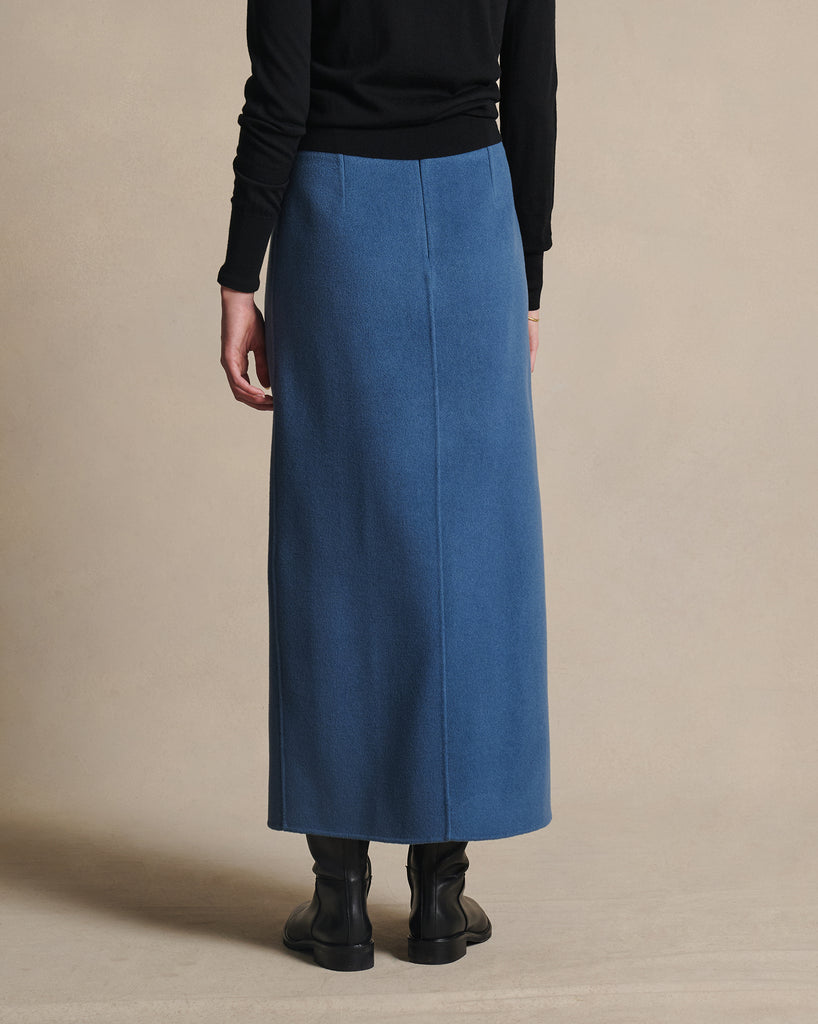 Martina Maxi Skirt - Aegean Blue
