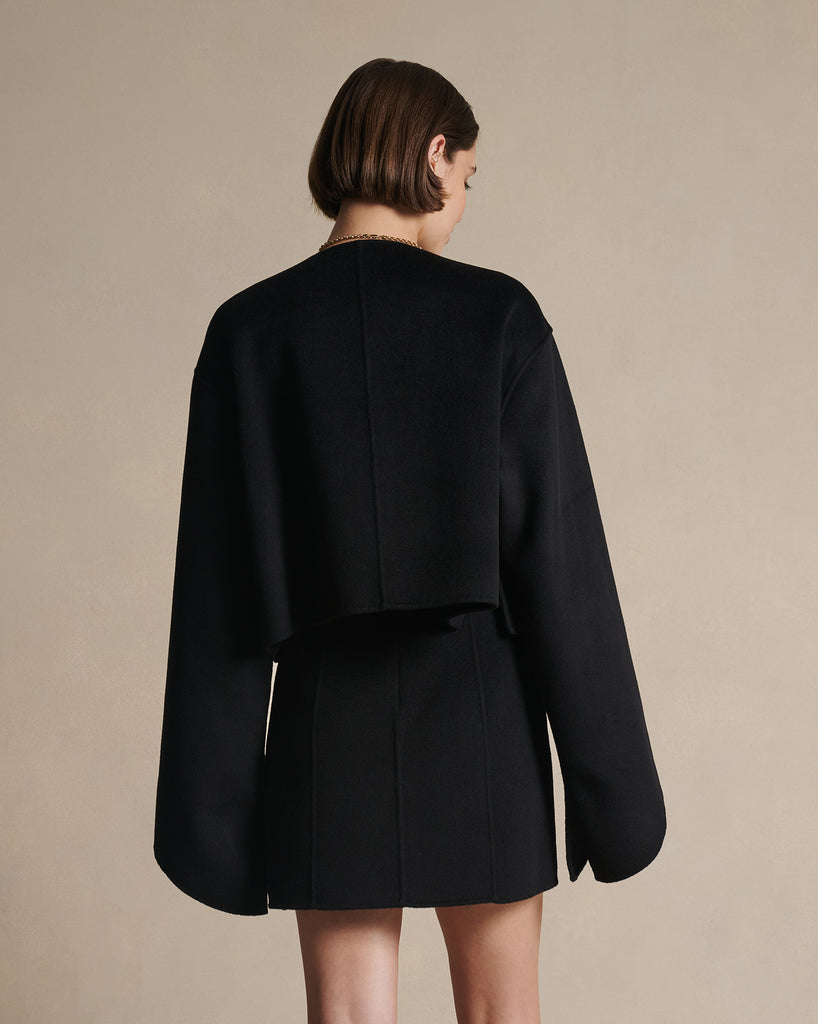 Rosie Cropped Jacket - Black
