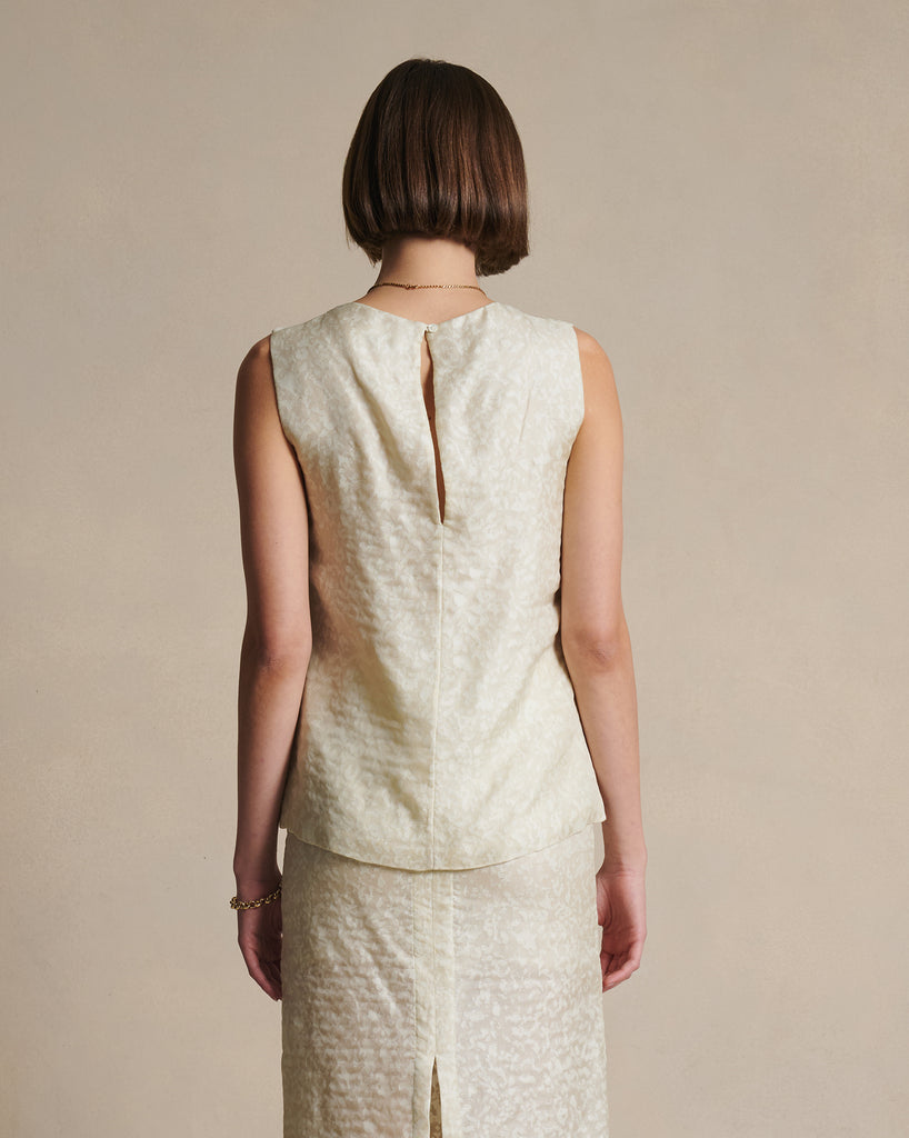Mara Boat Neck Top - Cloud