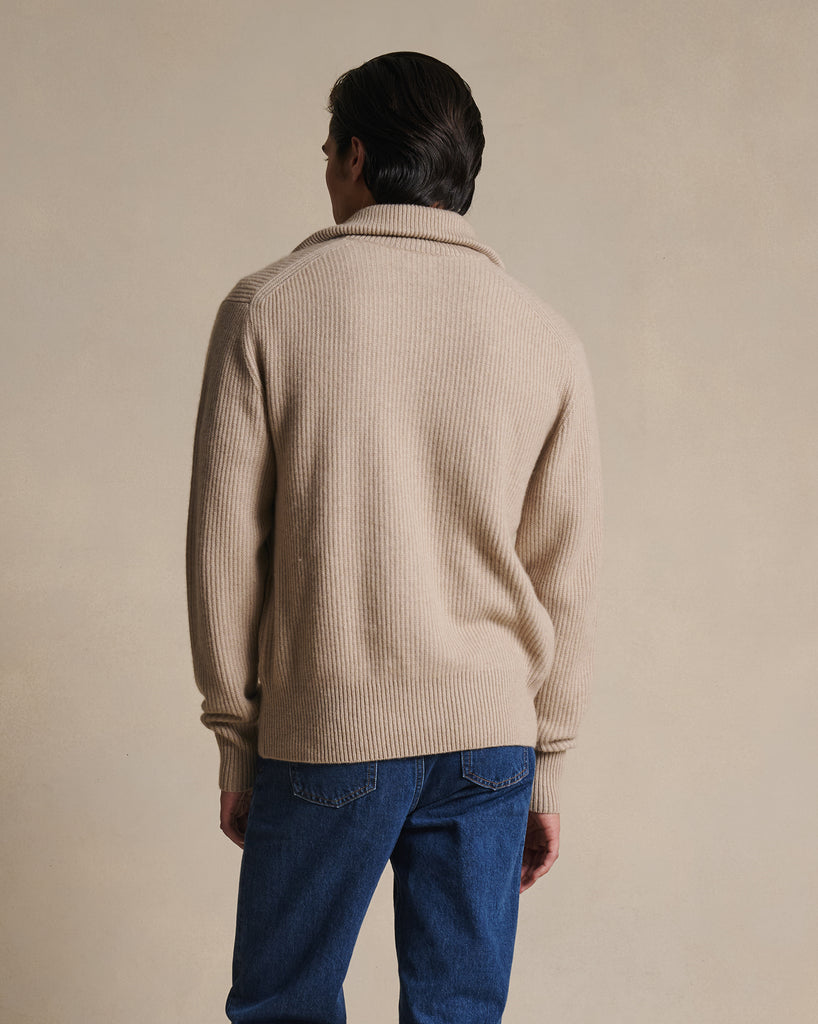 Royal Cashmere Cardigan - Oat