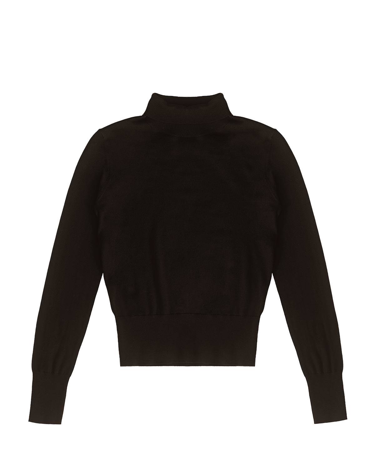 Cass Merino Roll Neck - Espresso | P. Johson