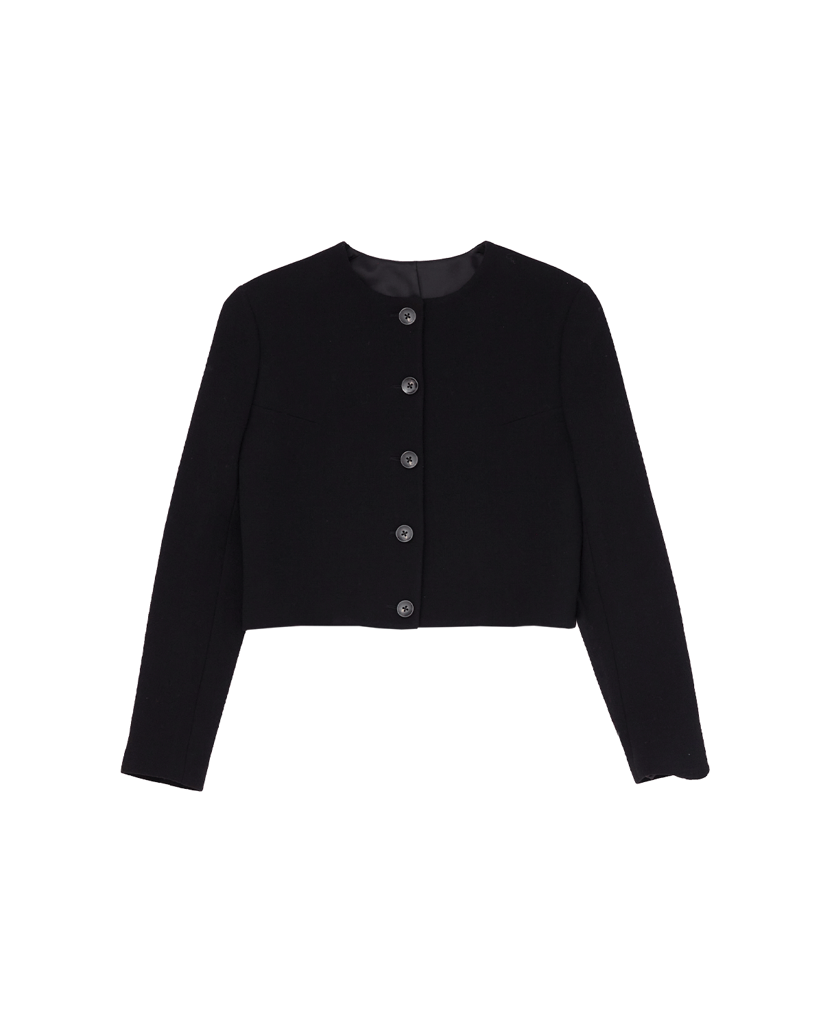 Black Crepe Corta Jacket