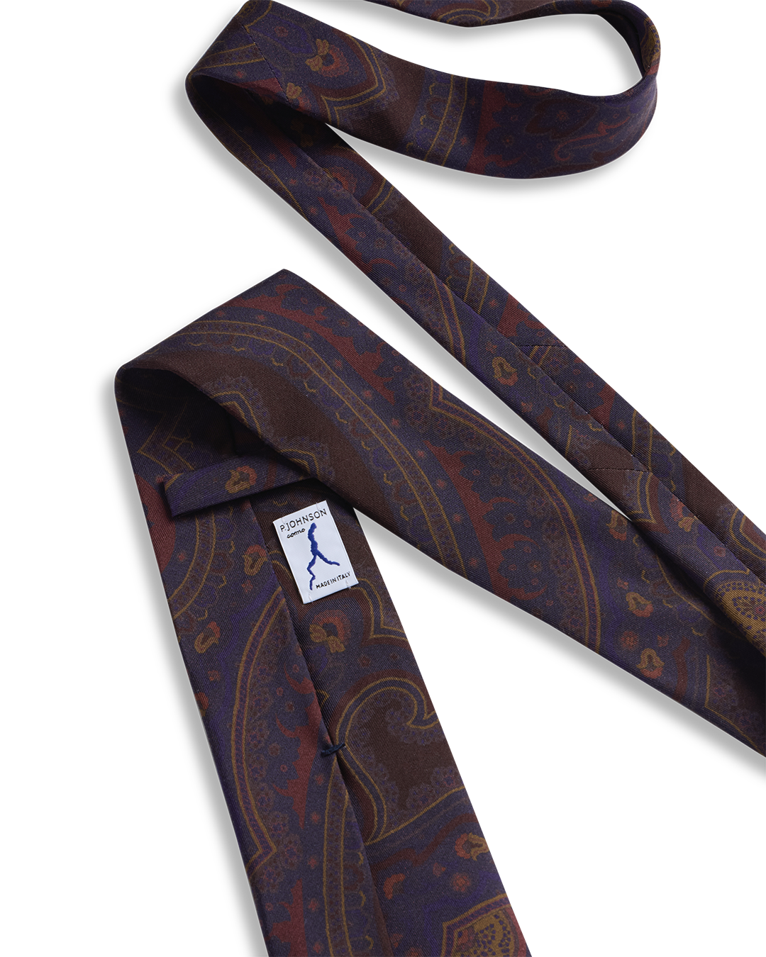 Paisley Madder Tie - Navy