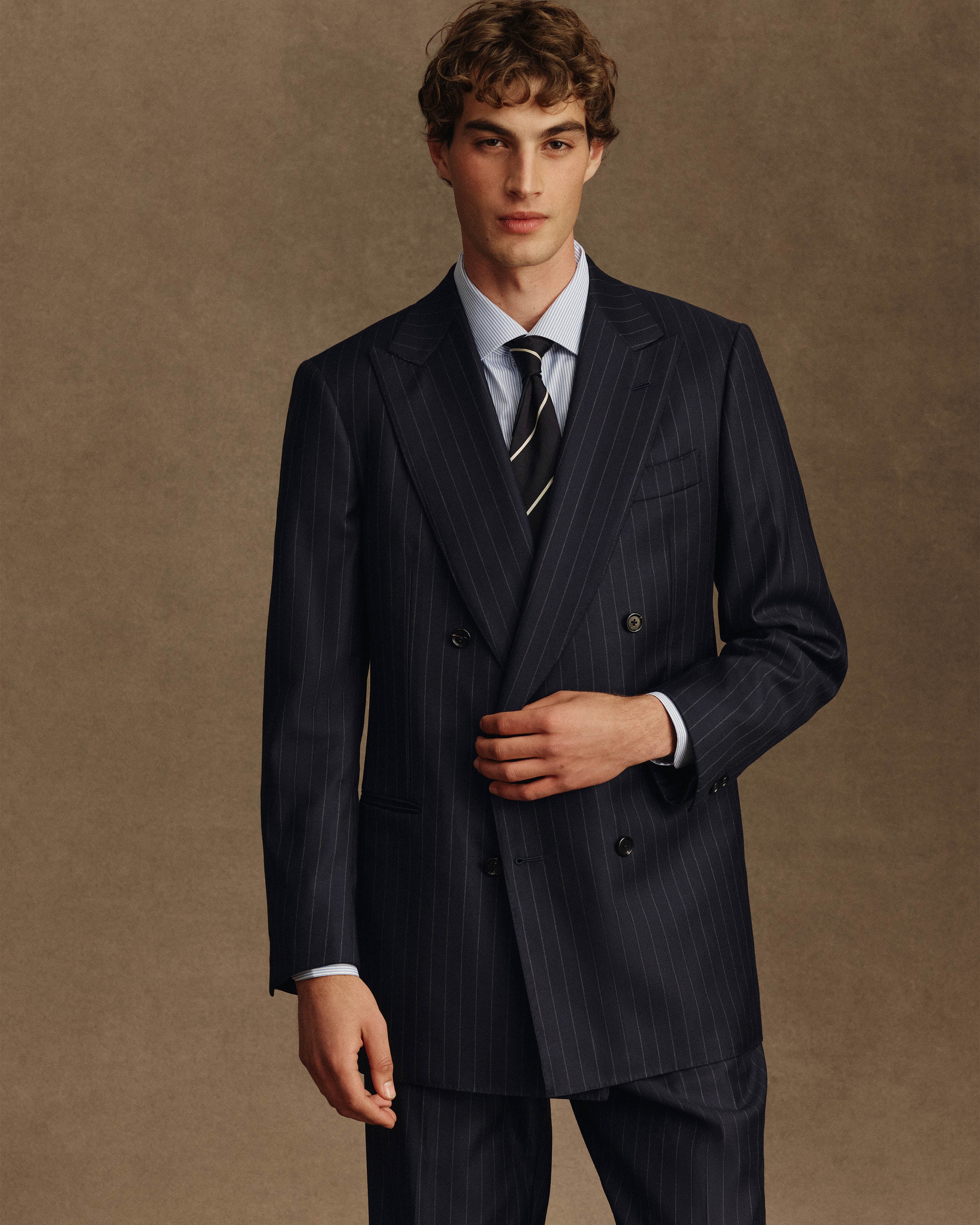 Perfect Shirt - Blue Stripe Twill