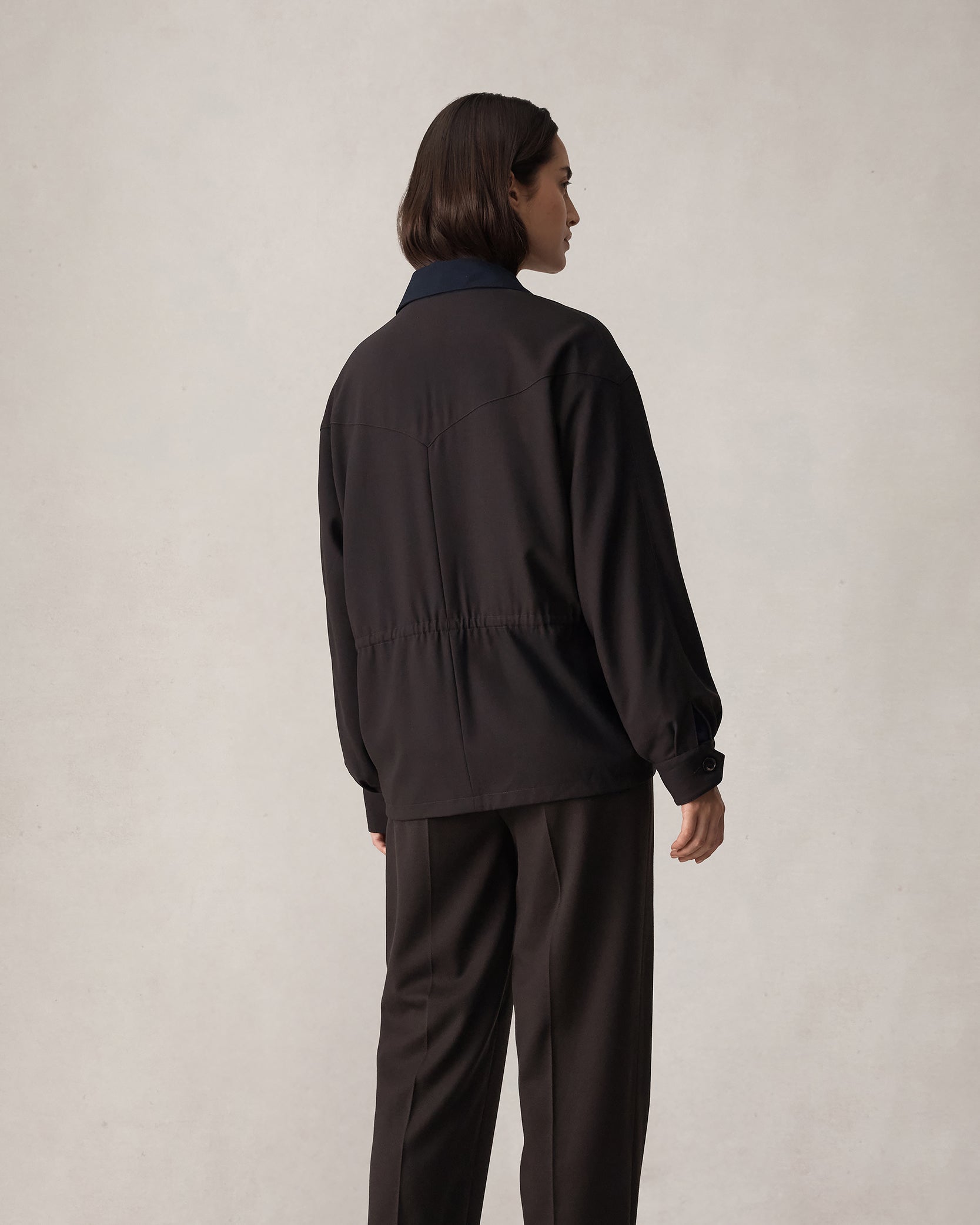 Reine Reversible Jacket - Chocolate & Navy