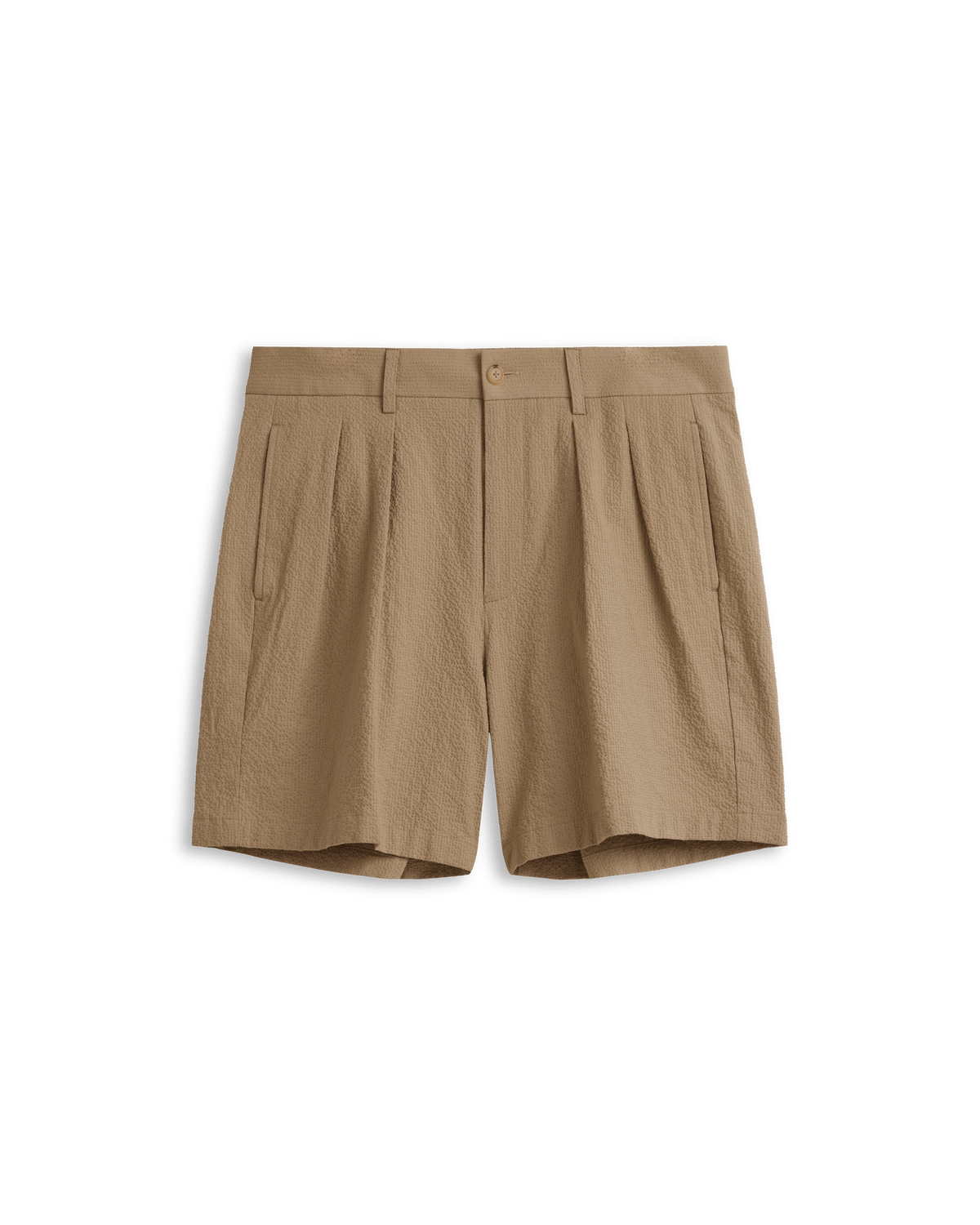 Resort Short - Taupe Seersucker