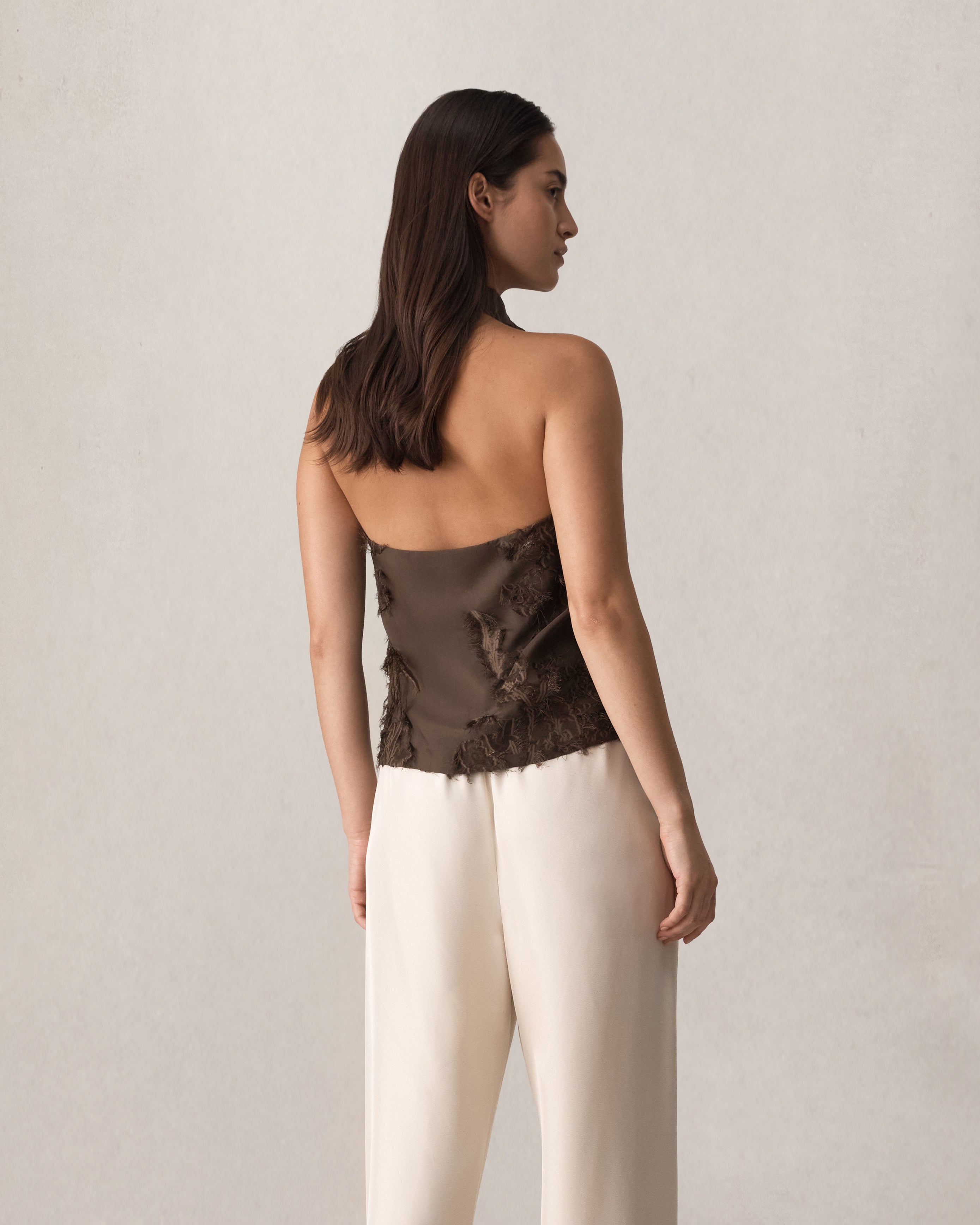 Roberta Halter Top - Chocolate