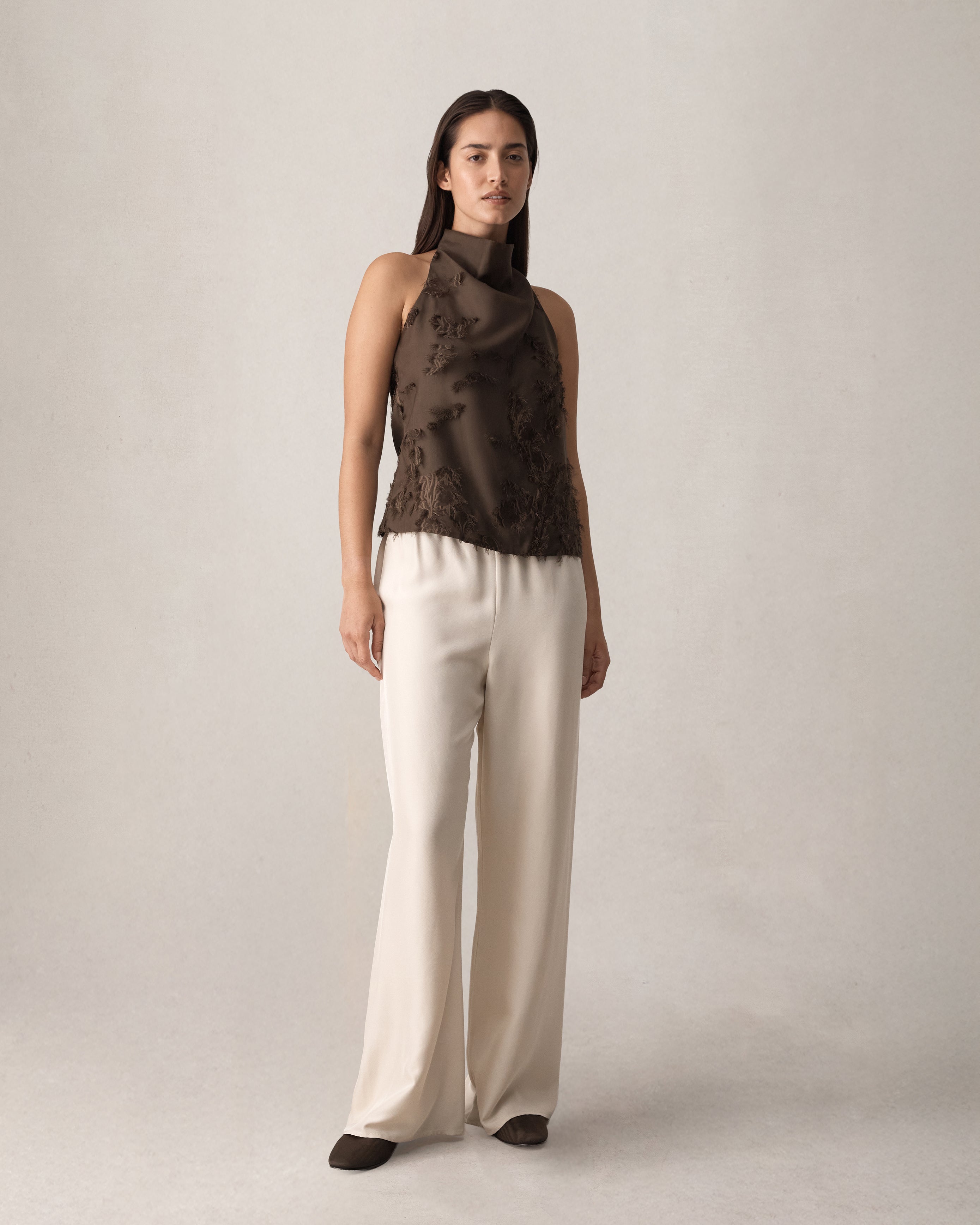 Roberta Halter Top - Chocolate