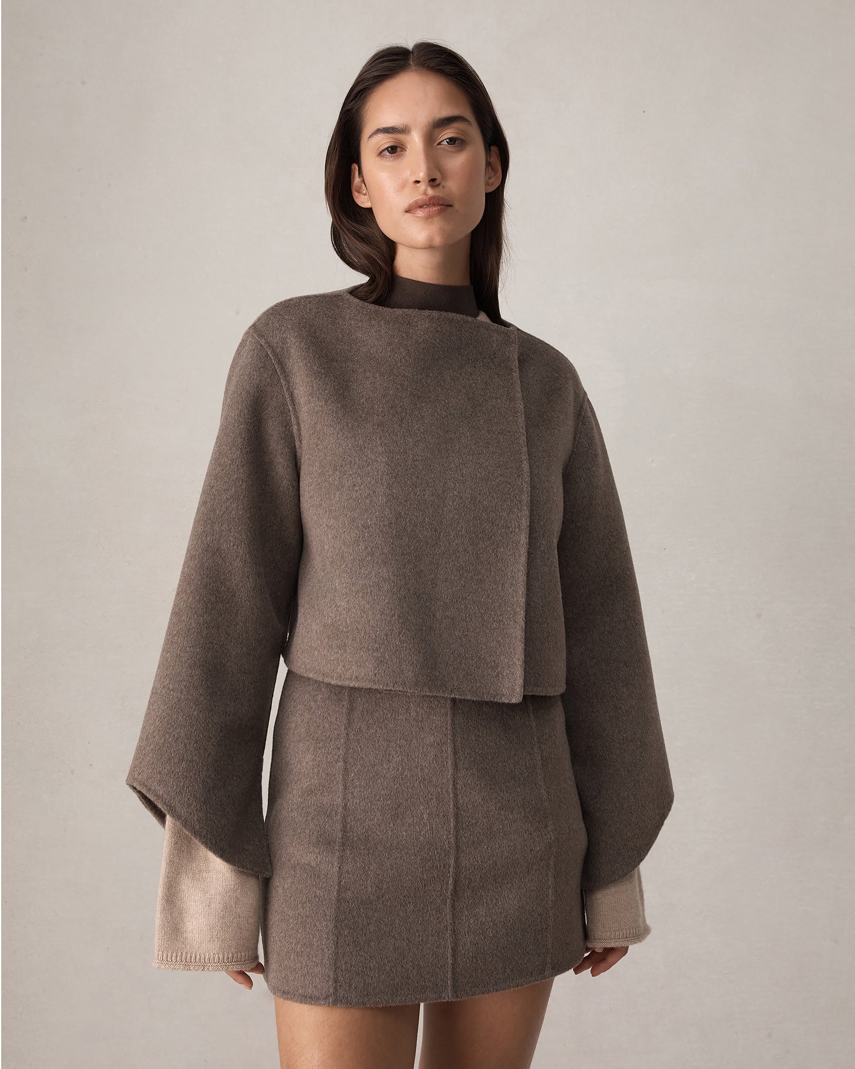 Rosie Cropped Jacket - Brindle