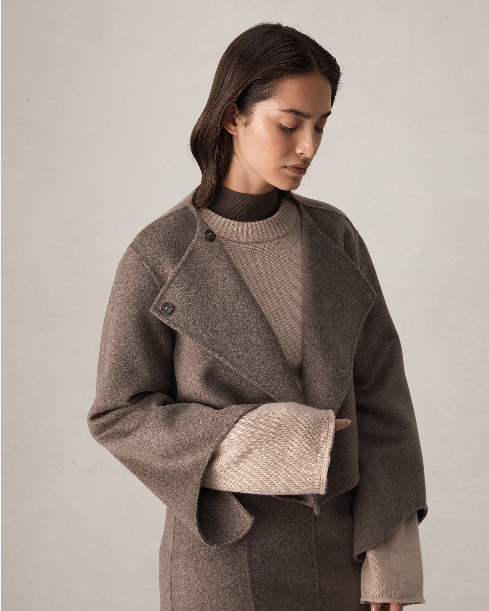 Rosie Cropped Jacket - Brindle