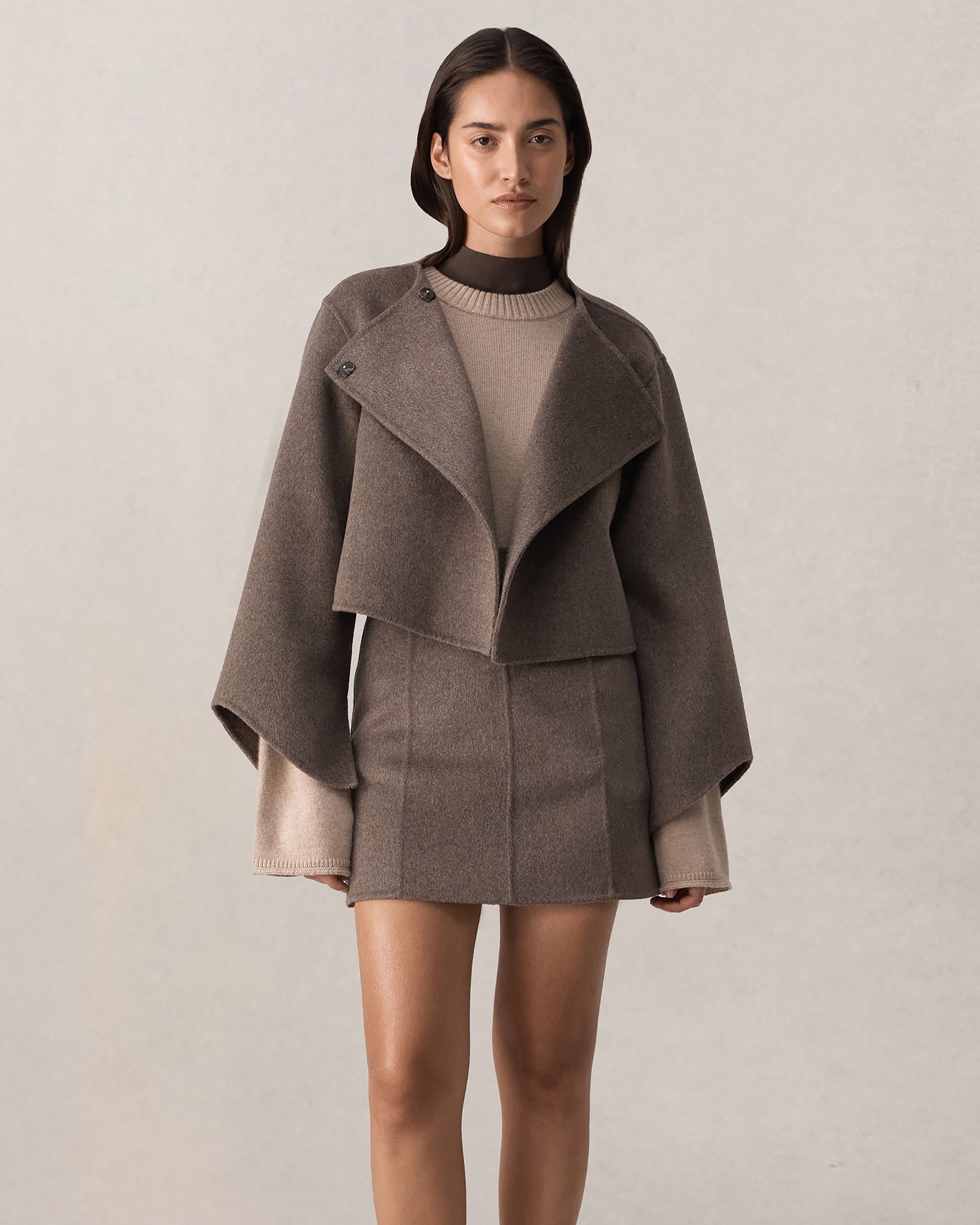 Rosie Cropped Jacket - Brindle