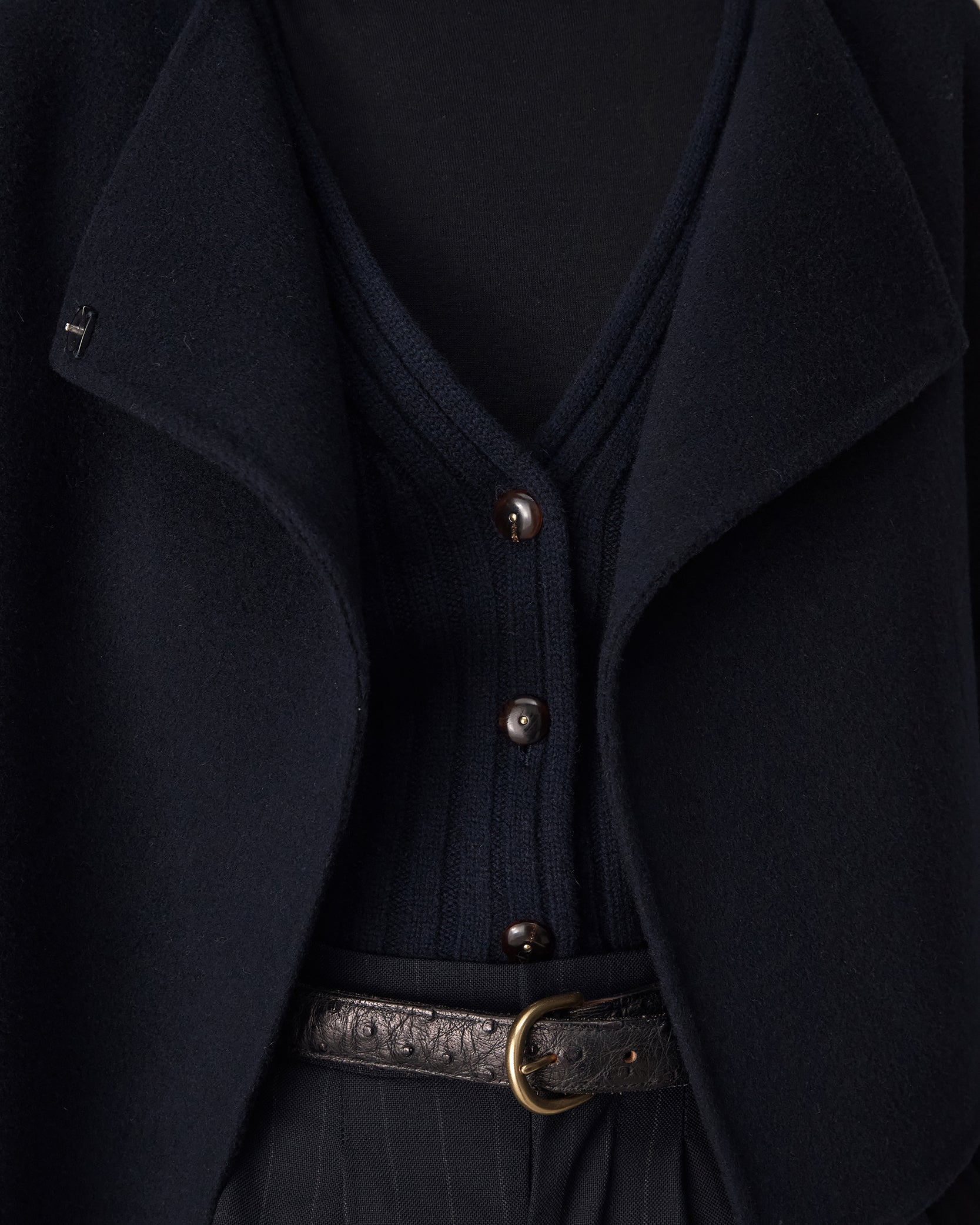 Rosie Cropped Jacket - Navy