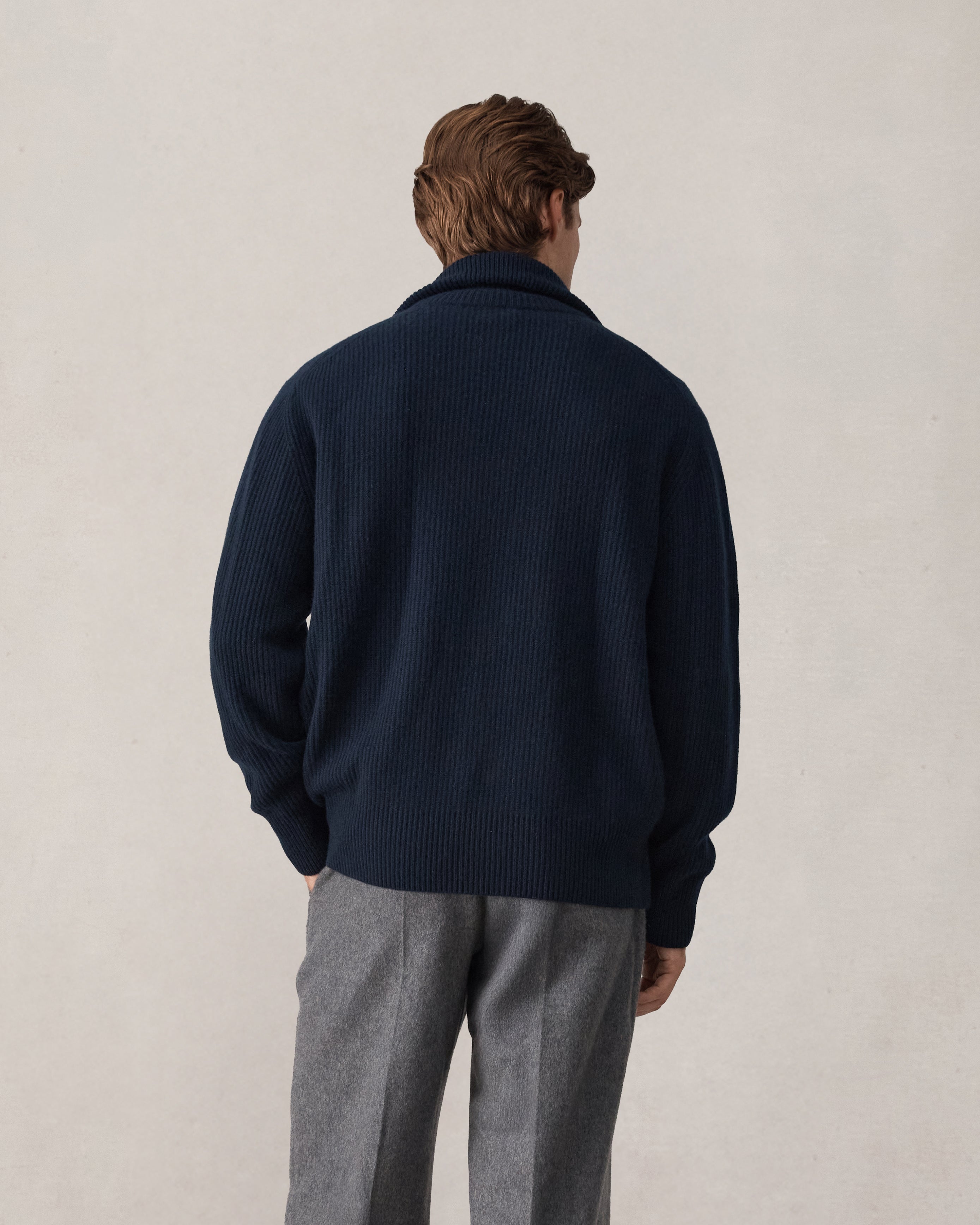 Royal Cashmere Cardigan - Navy