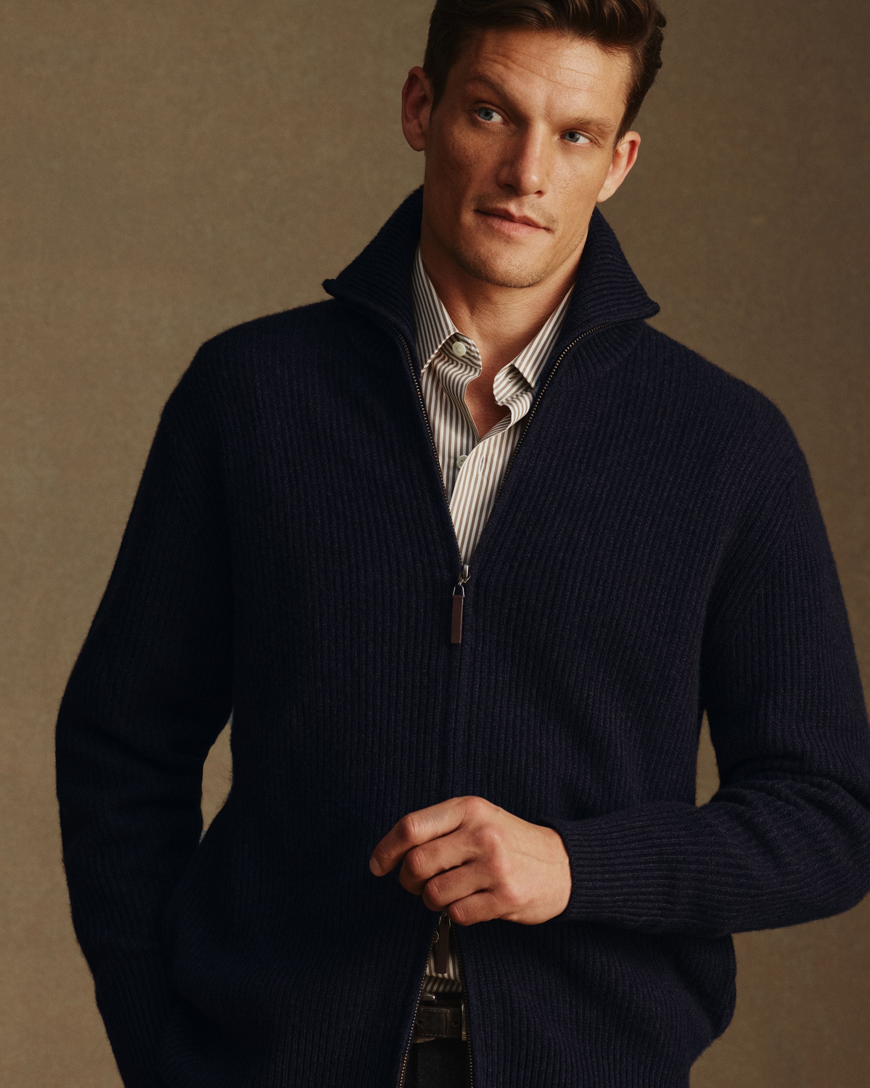 Royal Cashmere Cardigan - Navy