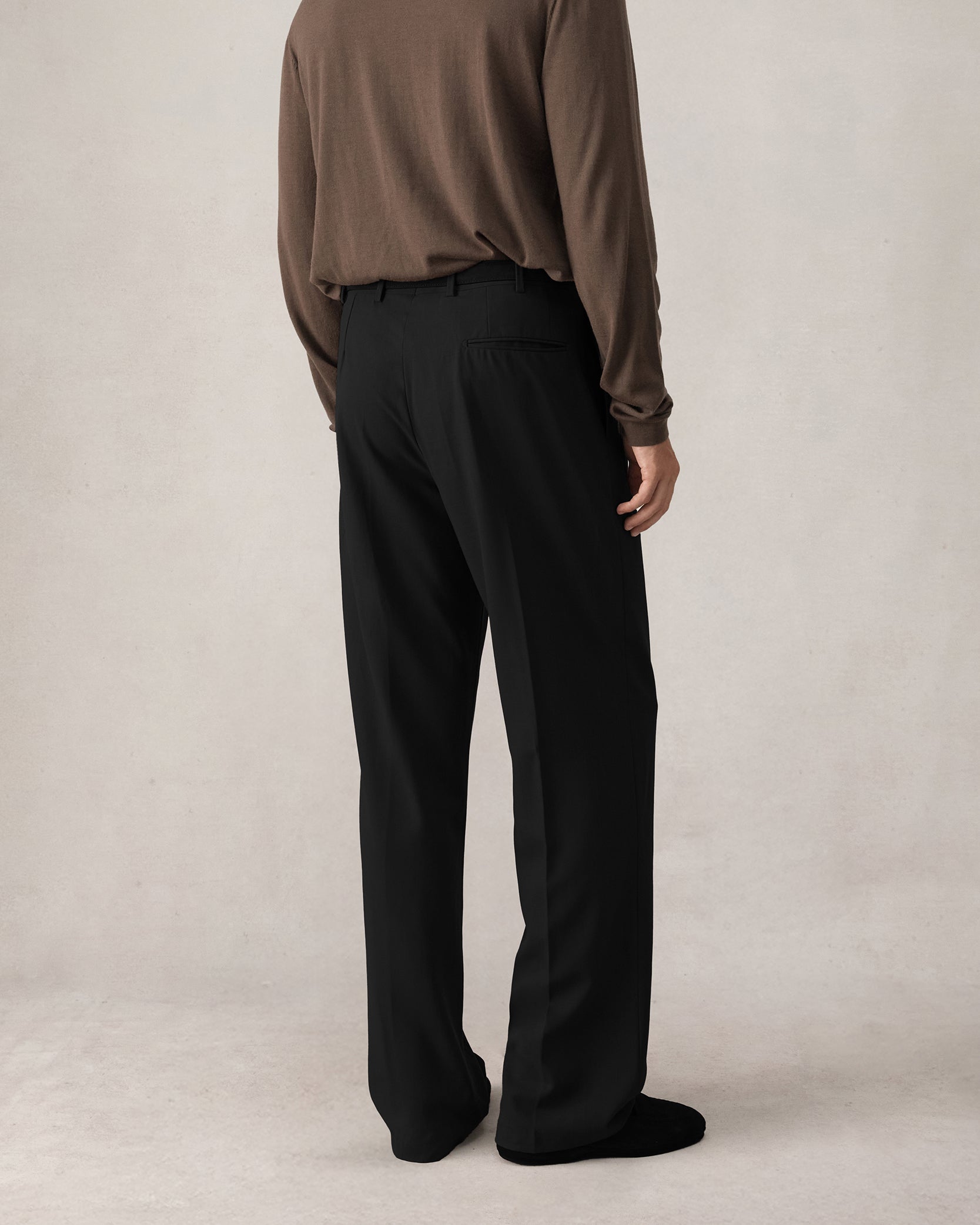 Merino S140 High Twist Trousers - Black