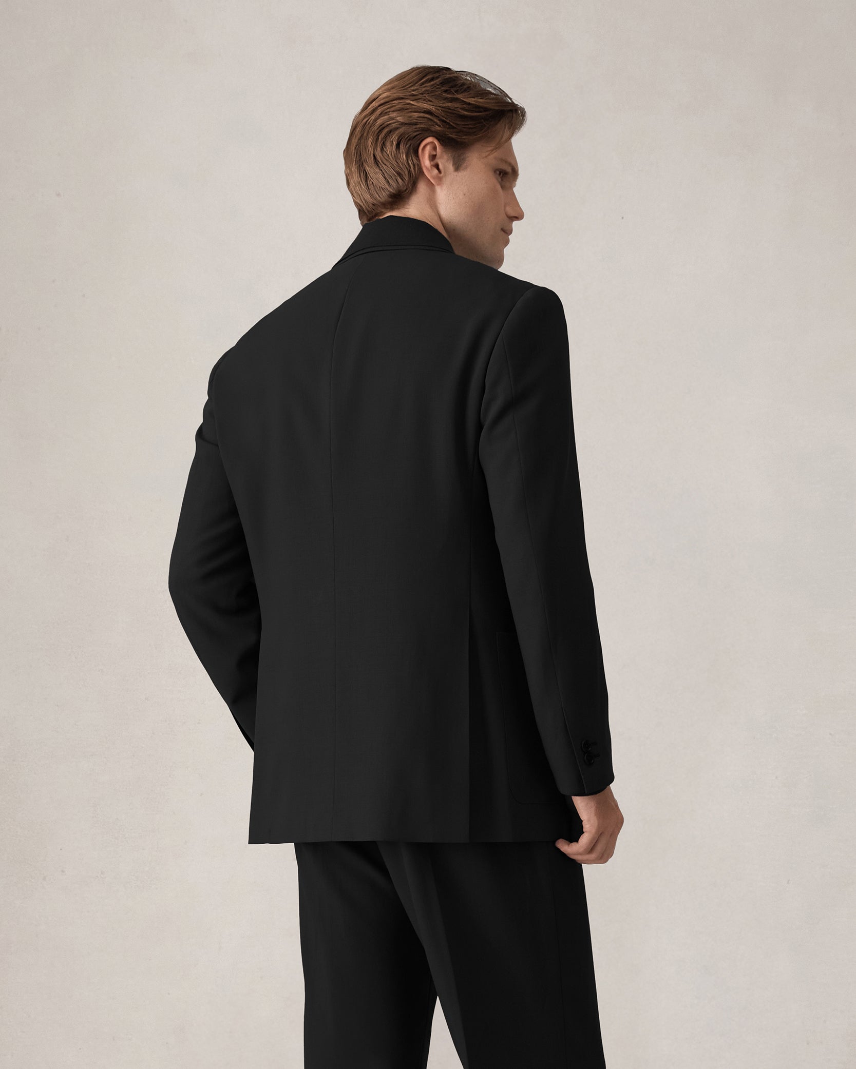 Merino S140 High Twist Blazer - Black
