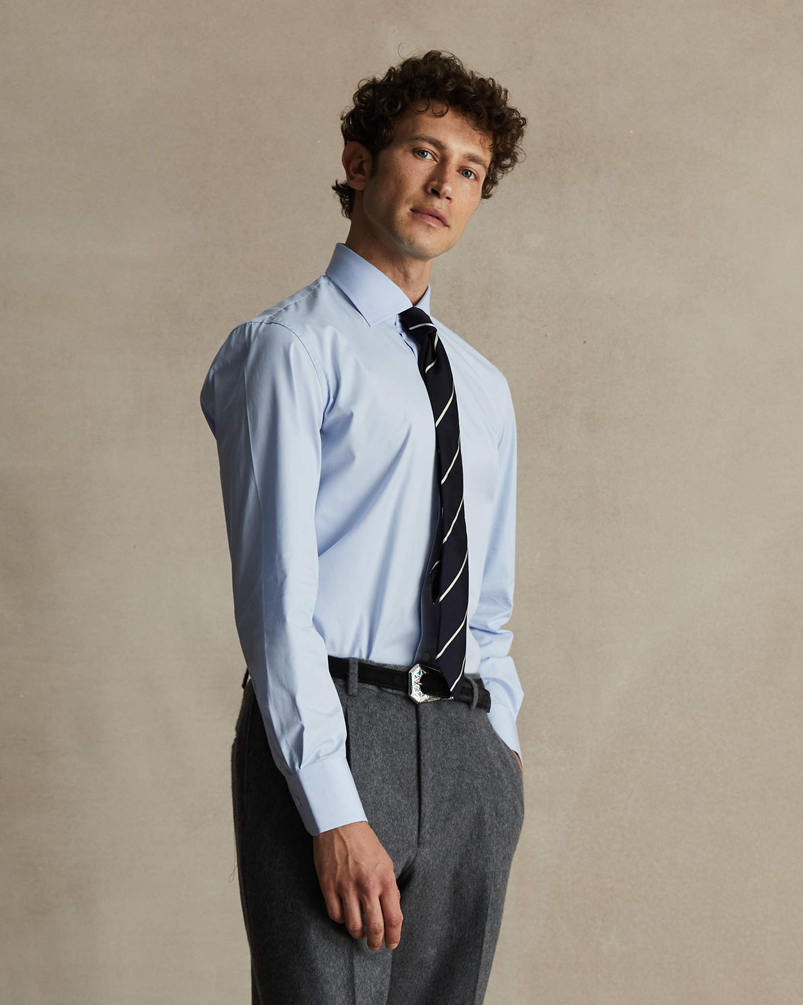 Perfect Shirt - Ice Blue Poplin